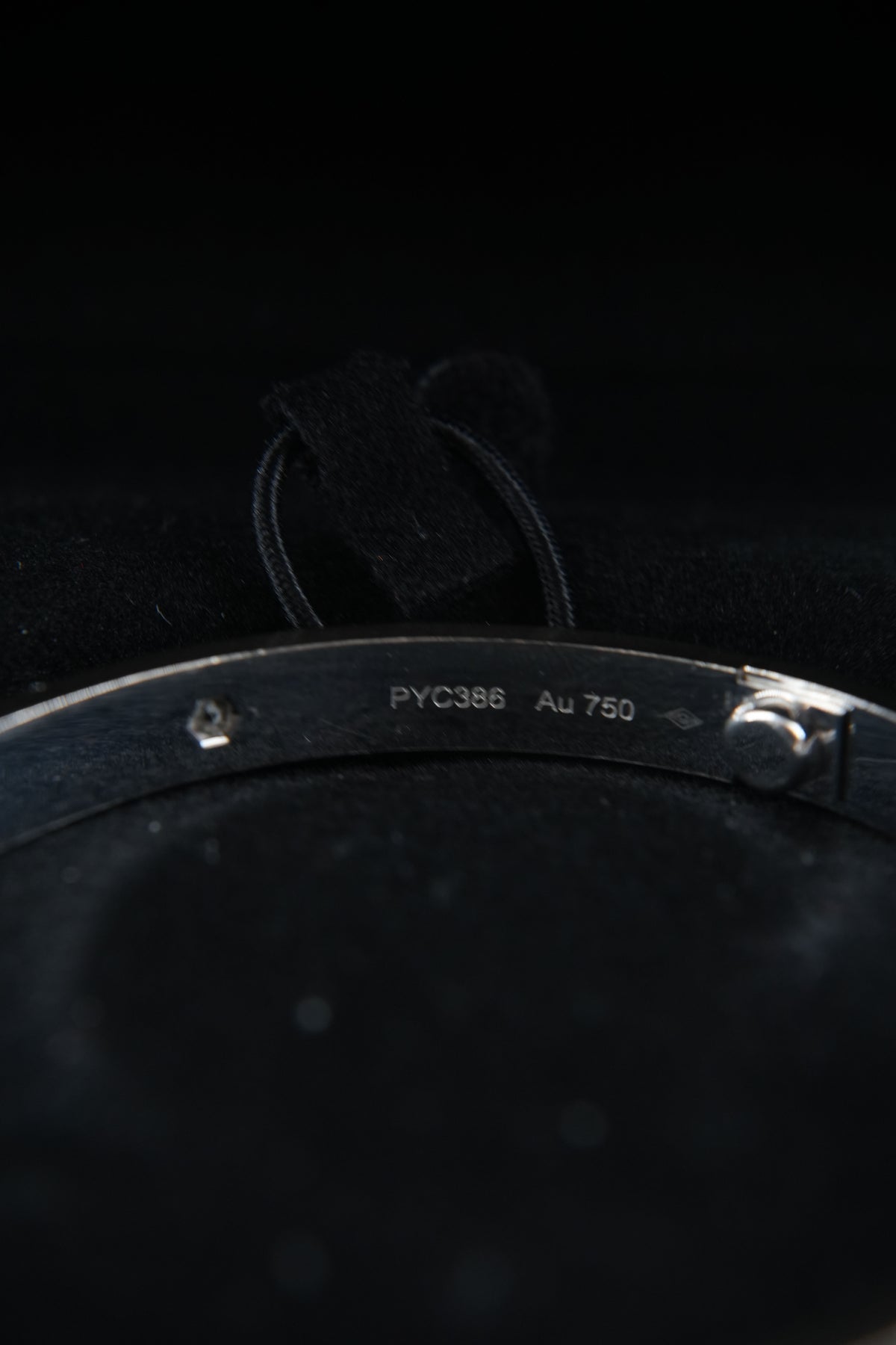 Cartier love 4 diamond 18k white gold bracelet size 17 PYC386