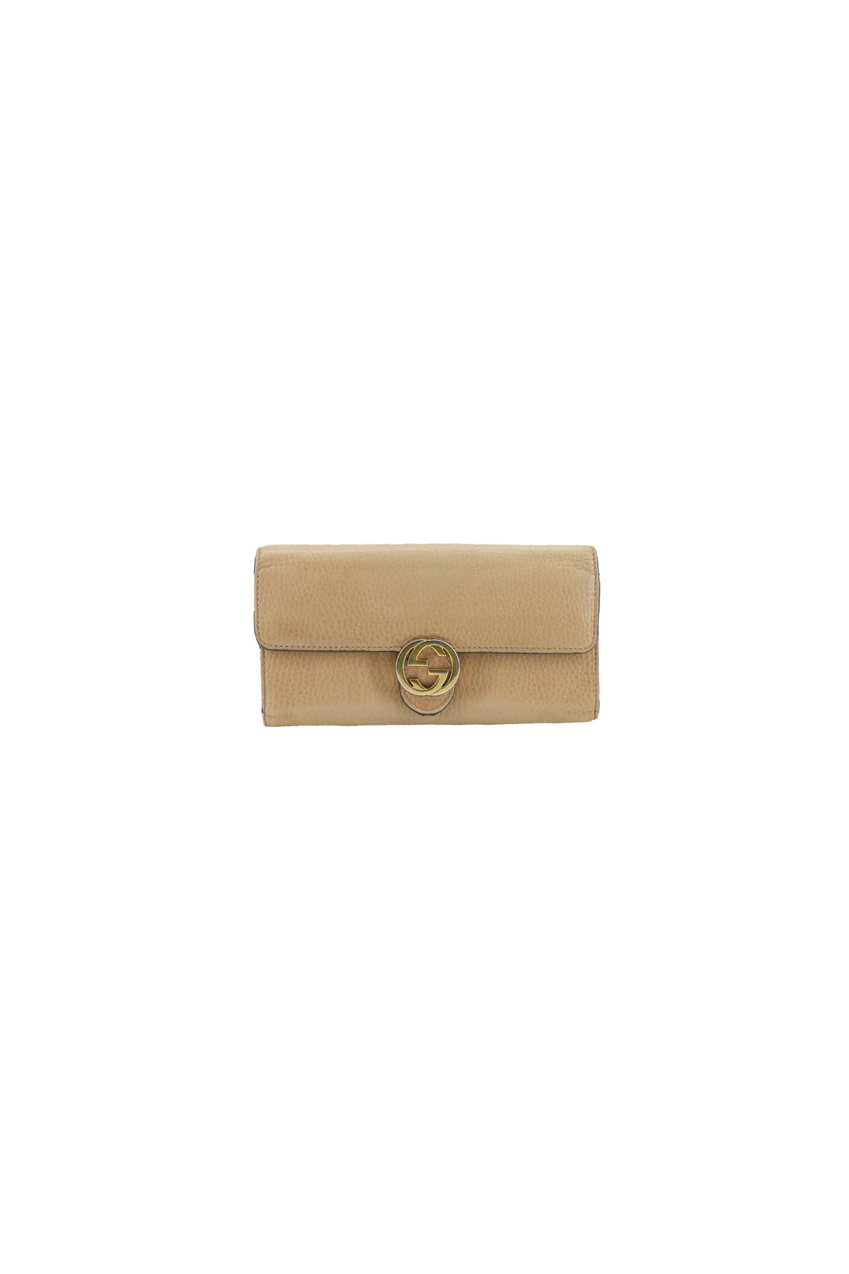 Gucci brown leather GG long wallet 525040