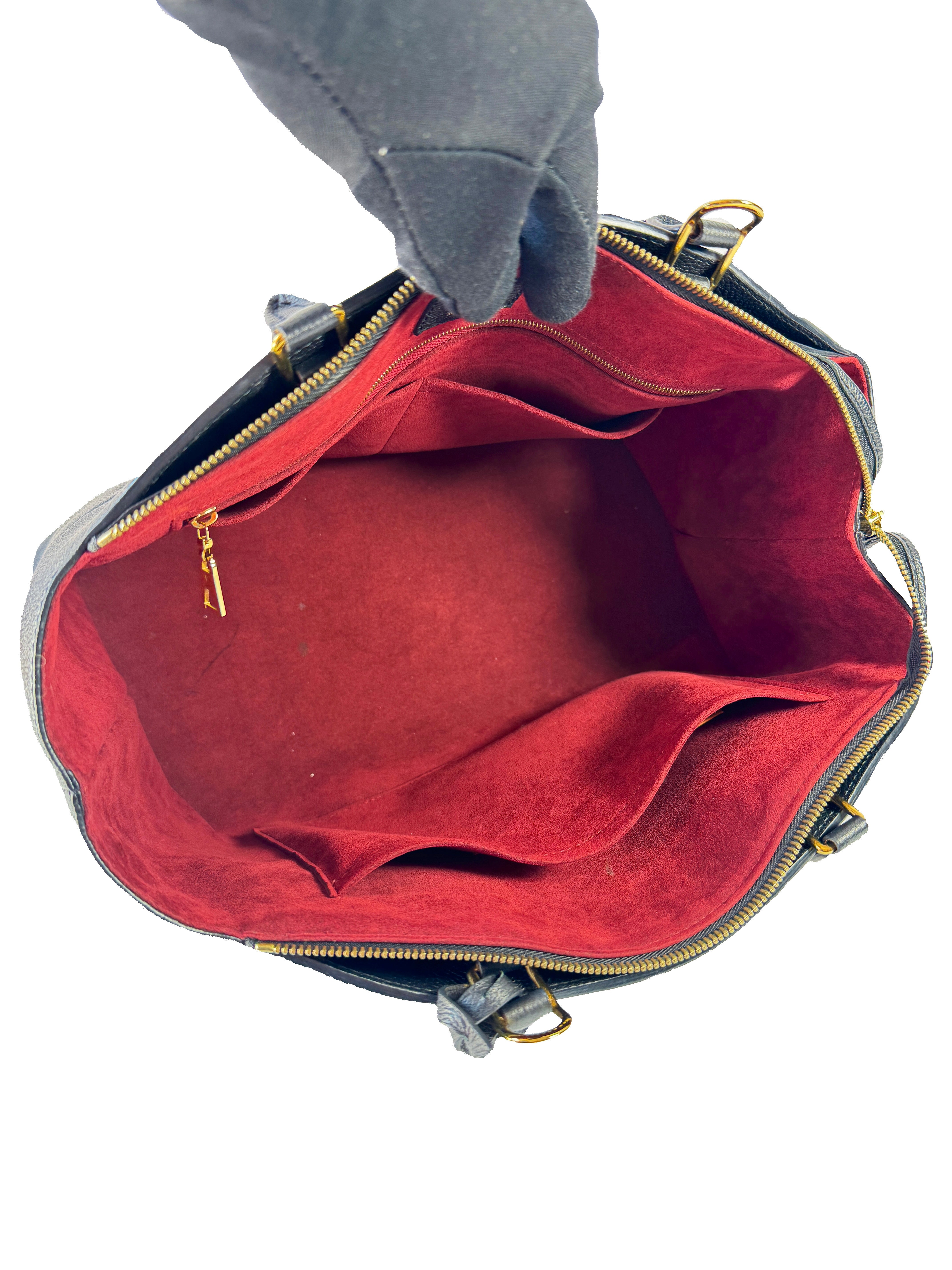 Louis Vuitton black Empreinte Grand Palais MM Shoulder Bag NFC