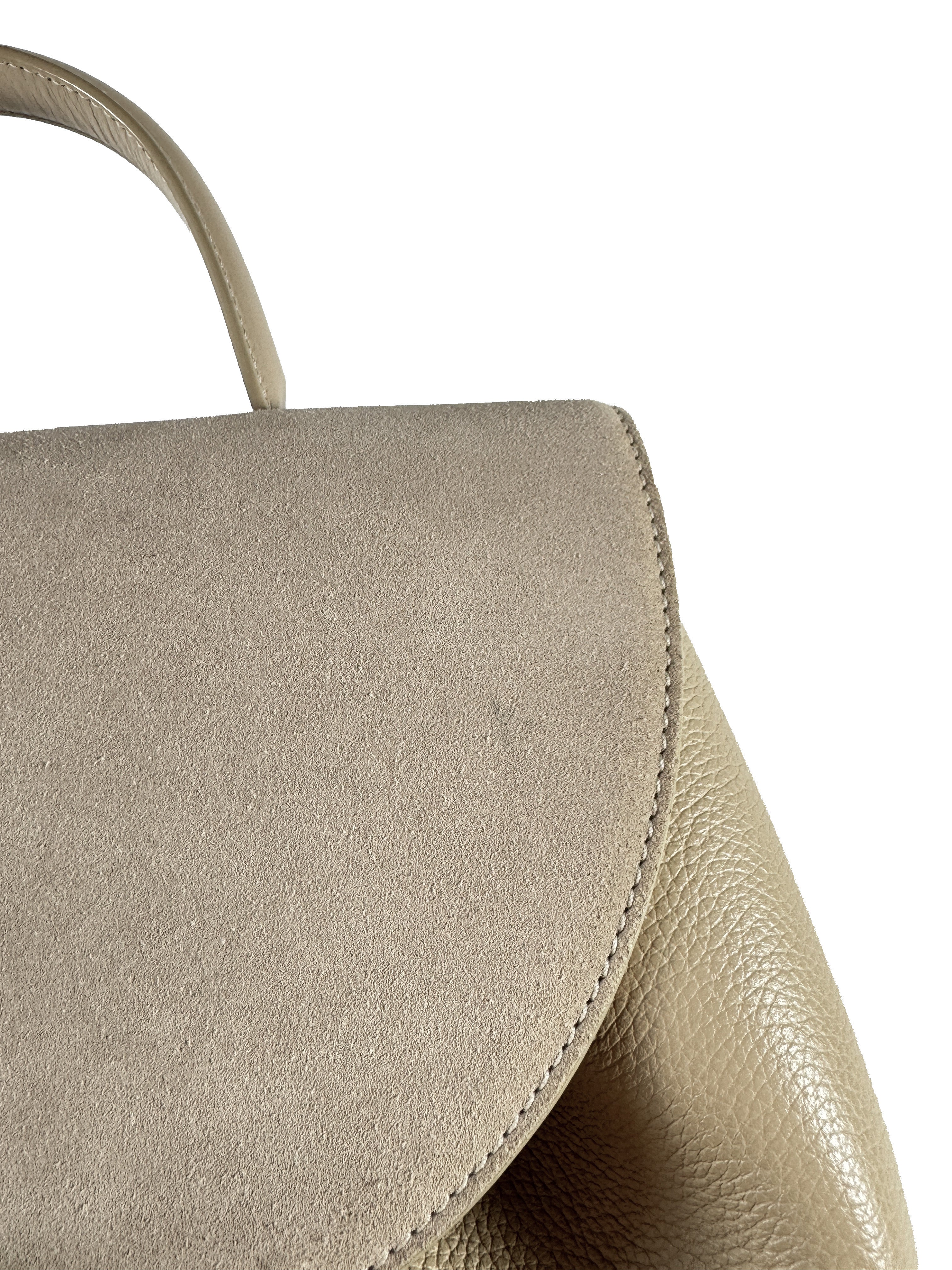 Polène tan Numero Un top handle bag