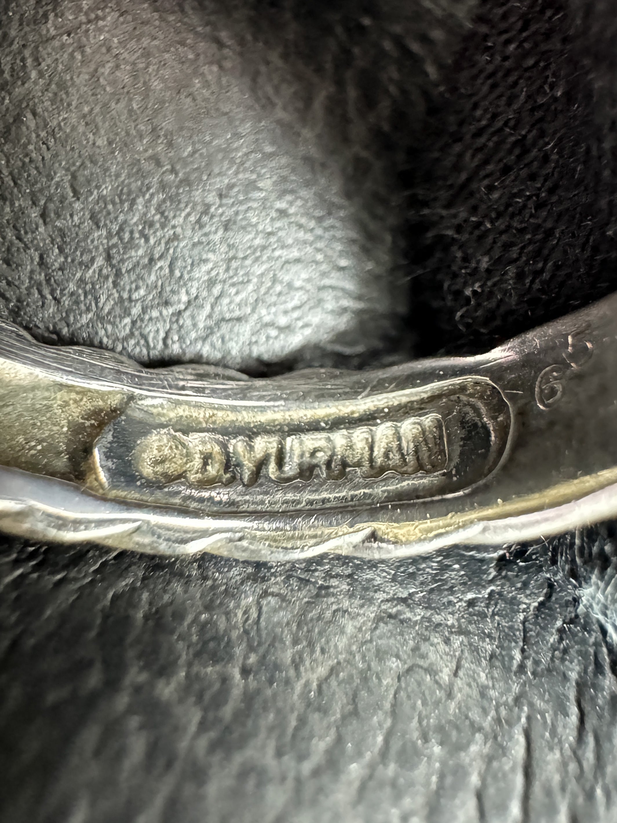 David Yurman sterling silver, 14k gold, diamond Metro cable ring