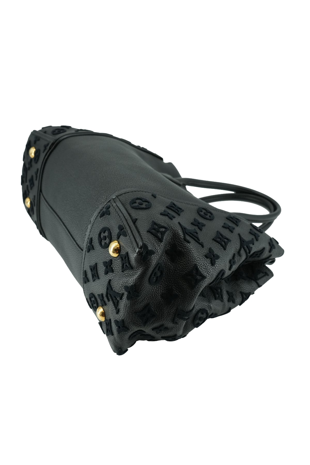 Louis Vuitton monogram black W tote PM TR0175
