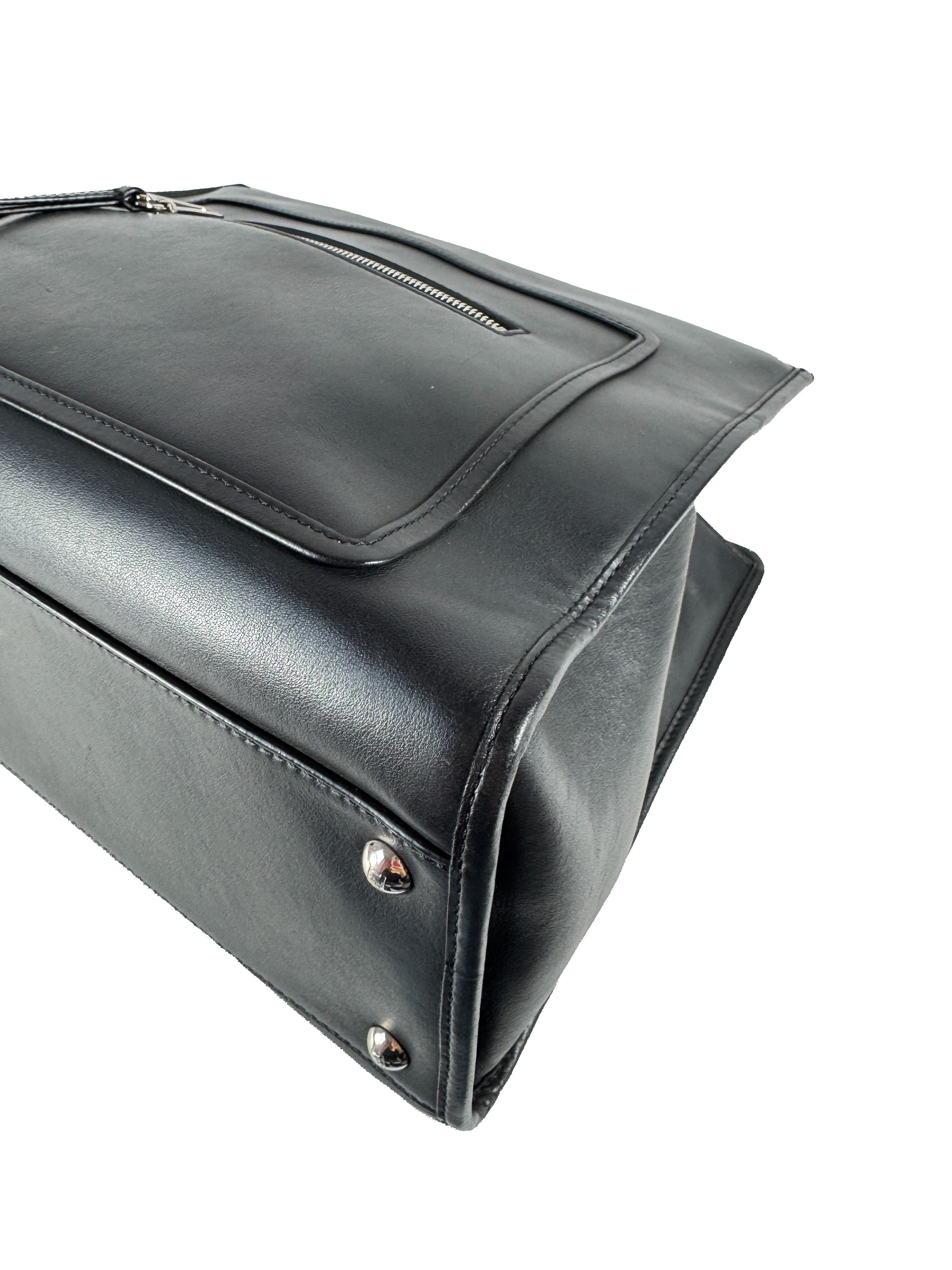 Fendi black leather medium Runaway bag 8BH34321H1798465