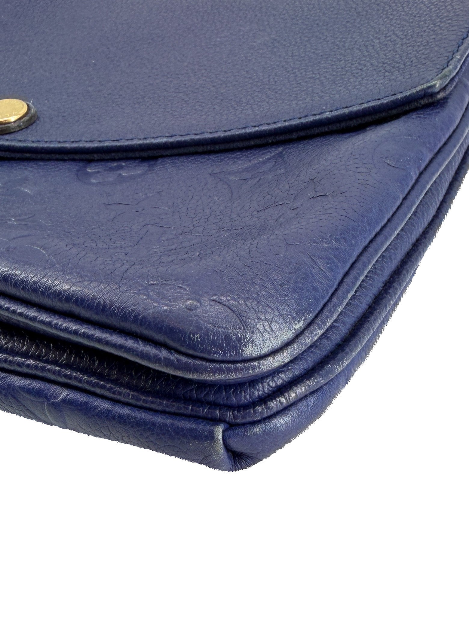 Louis Vuitton monogram navy empreinte leather Twice crossbody AR2185