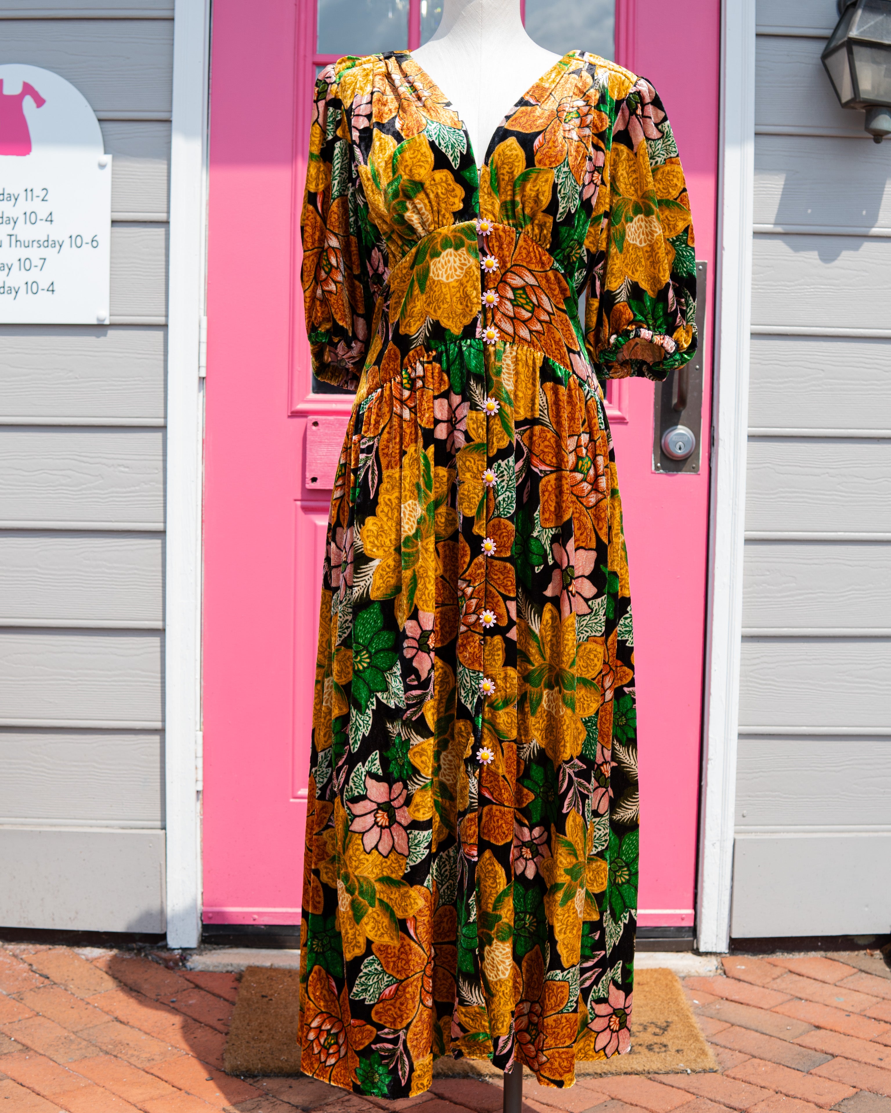 FARM RIO multi color short sleeve dress size L