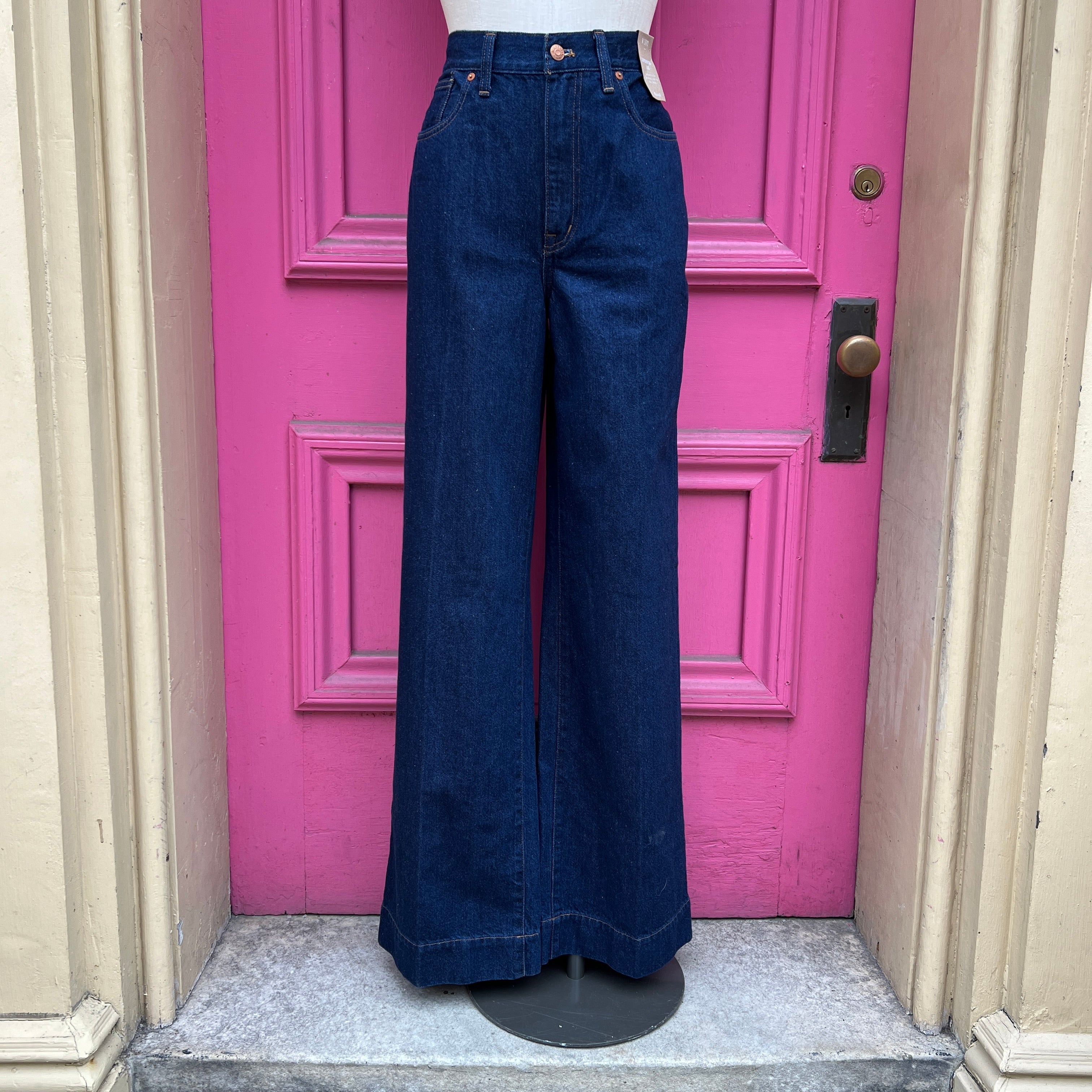 Madewell super wide leg jeans size 10 tall NWT