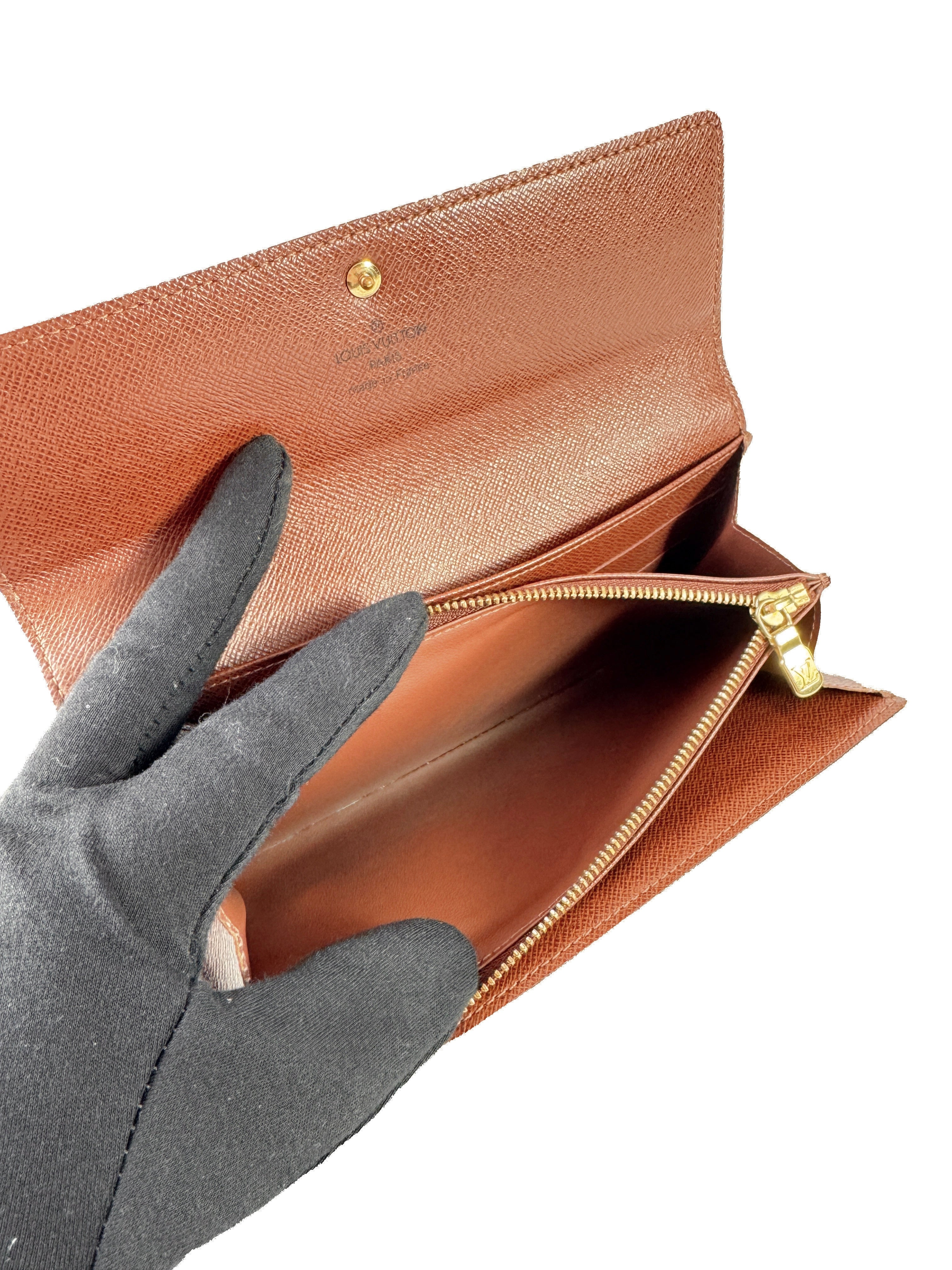 Louis Vuitton monogram Sarah wallet MI1025