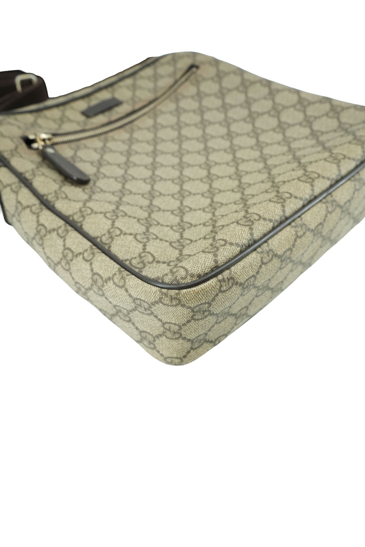 Gucci brown coated canvas crossbody 201448 520981