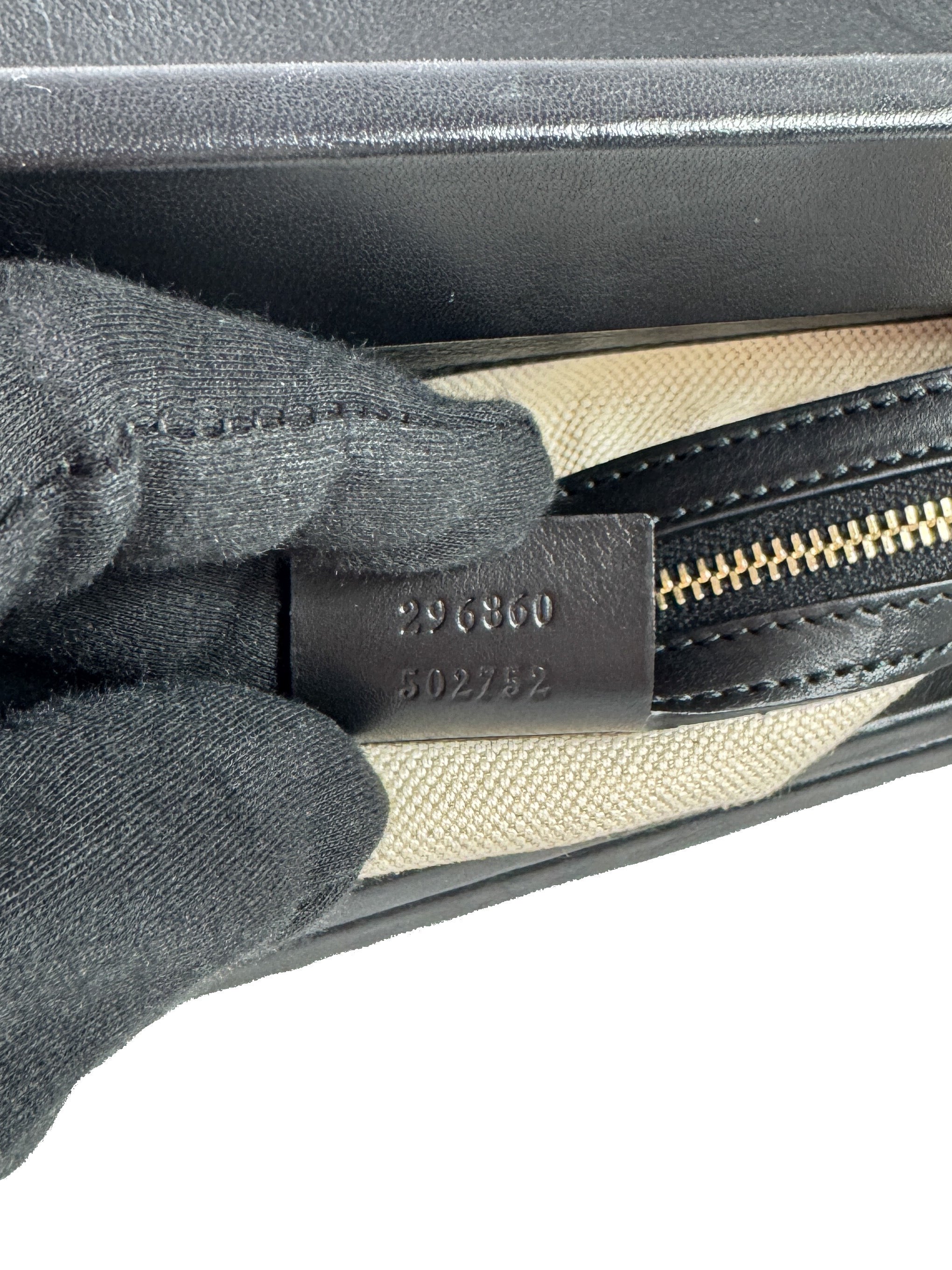 Gucci black Bamboo Bold top handle tote 296860502752