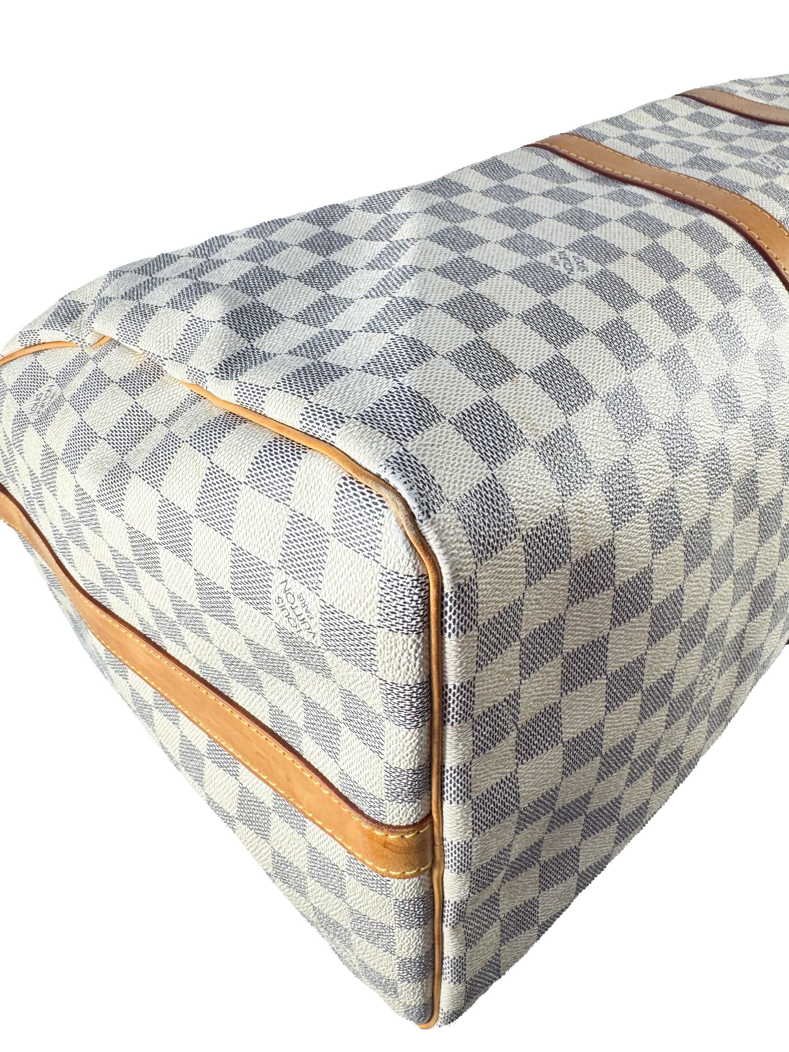 Louis Vuitton damier azur keepall 55 bandouliere MB2017