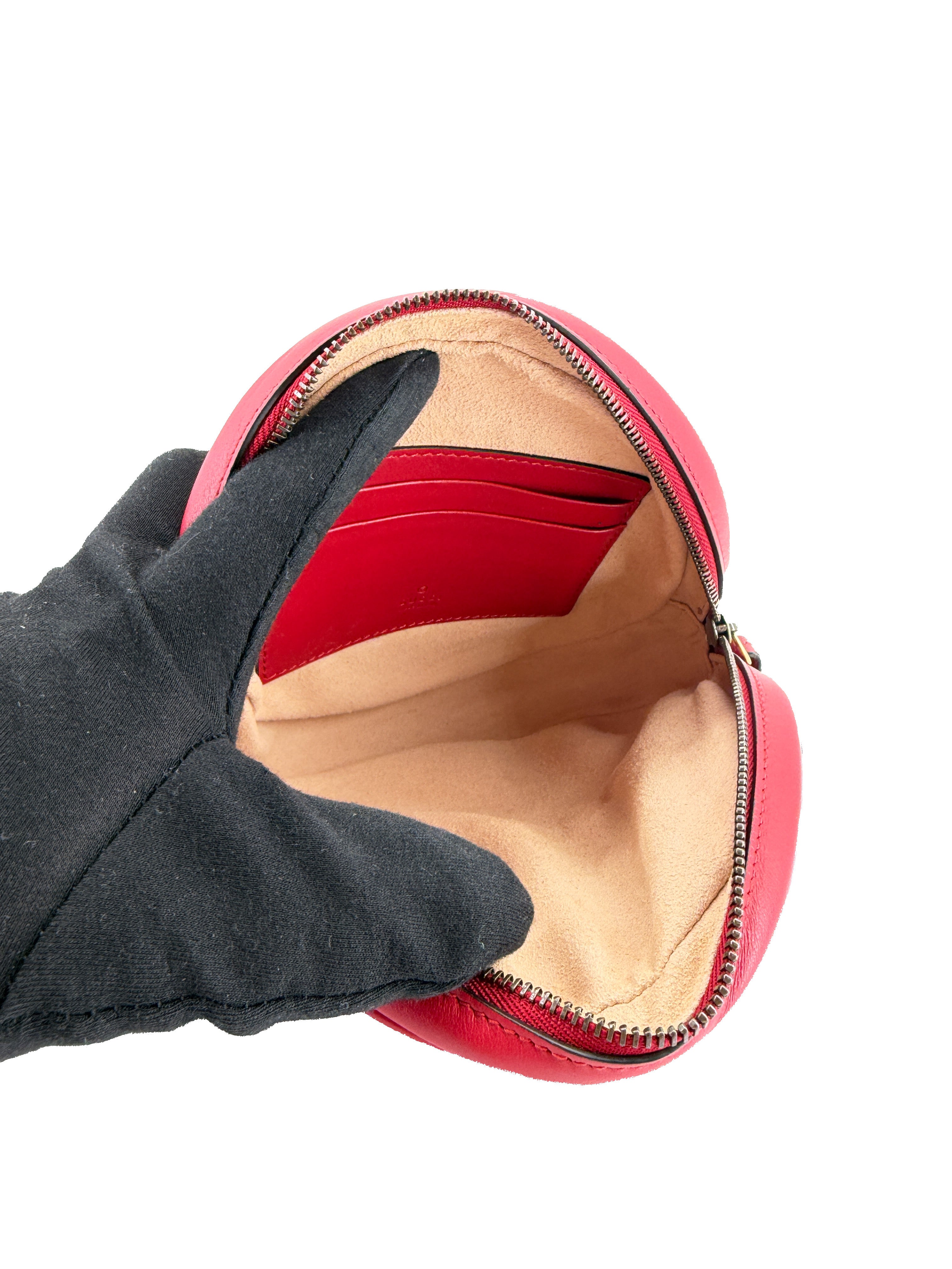 Gucci red Marmont GG wristlet 575164-584046