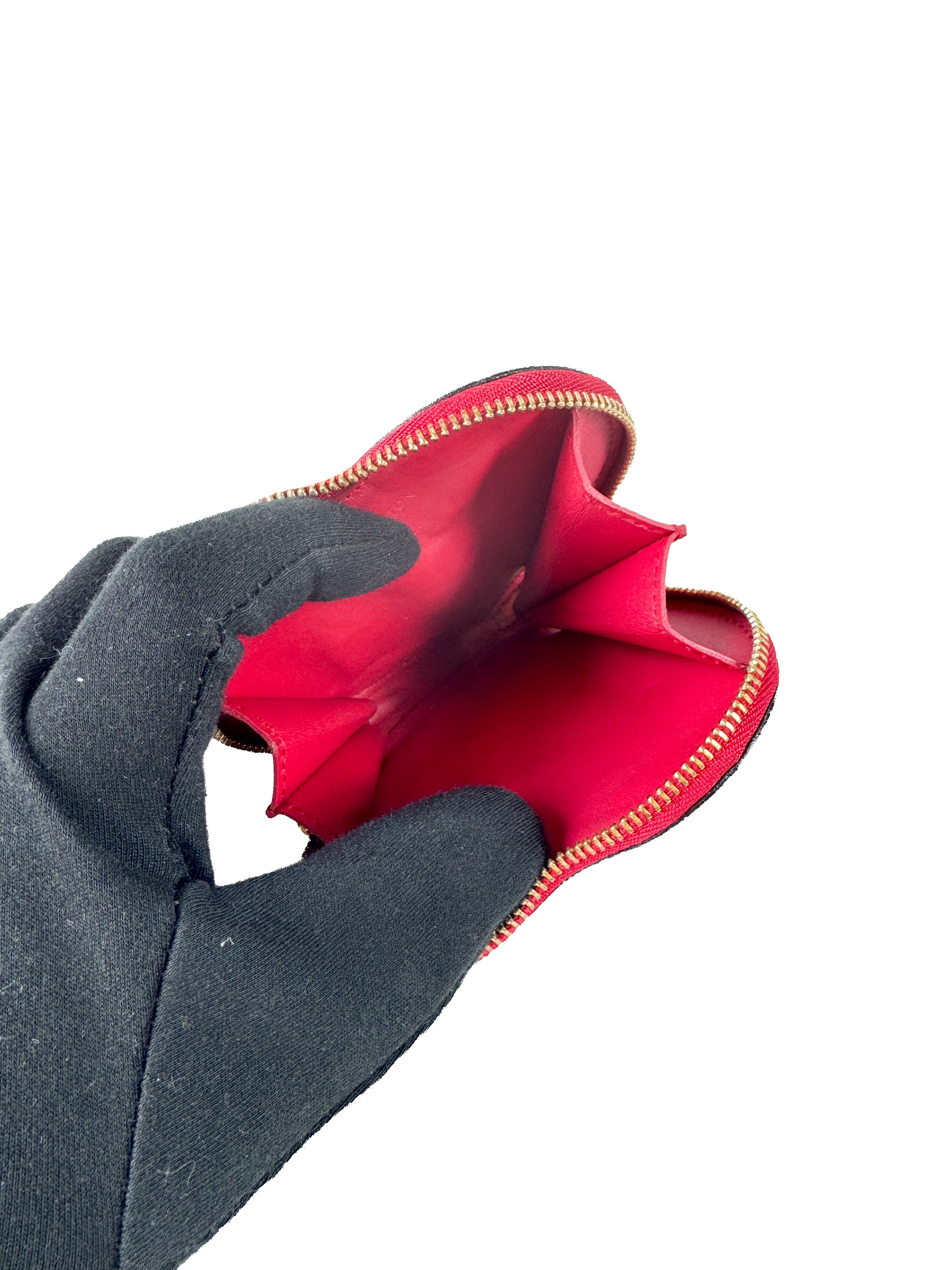 Louis Vuitton patent sweet monogram coeur heart coin purse TS4183