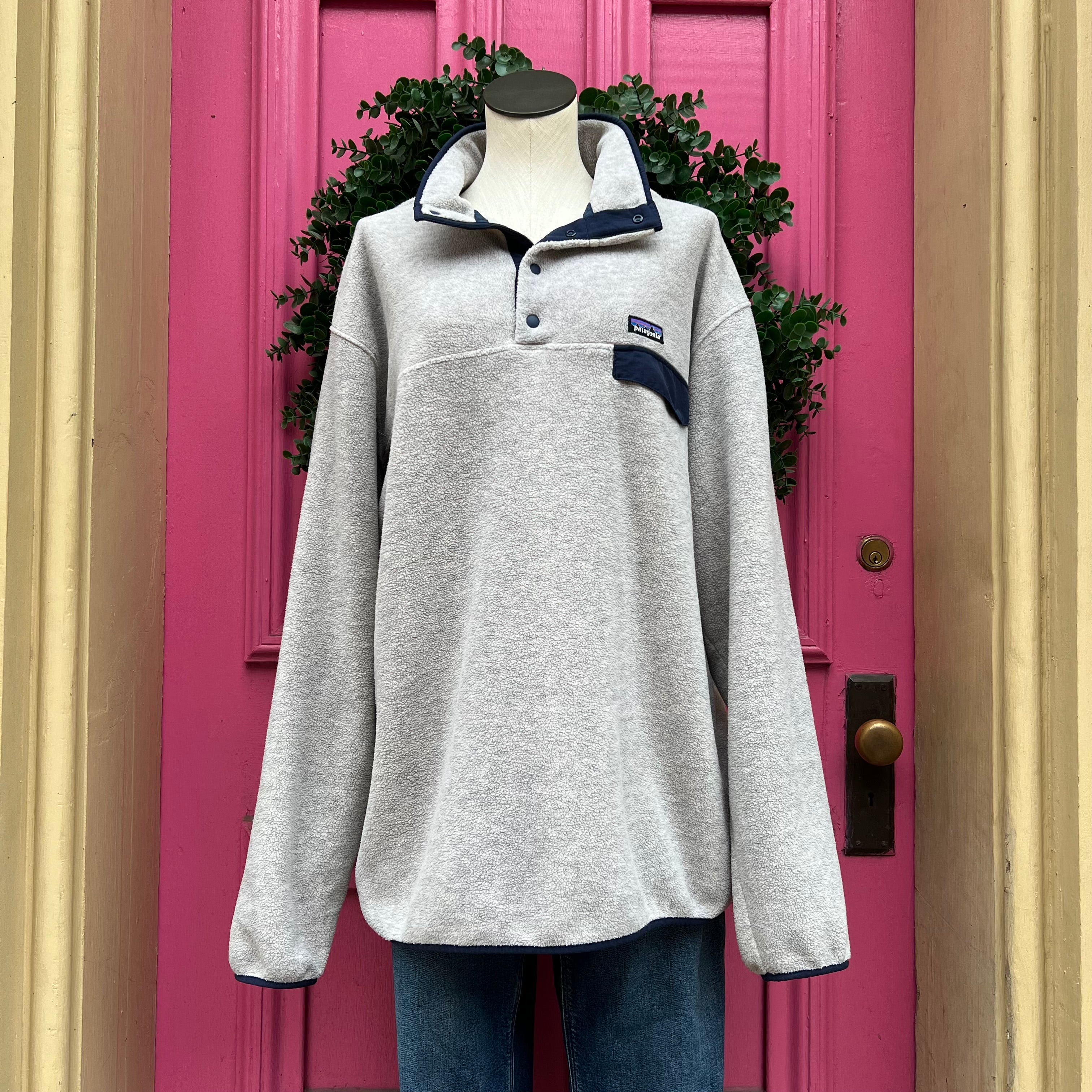 Patagonia beige fleece pullover size 3X