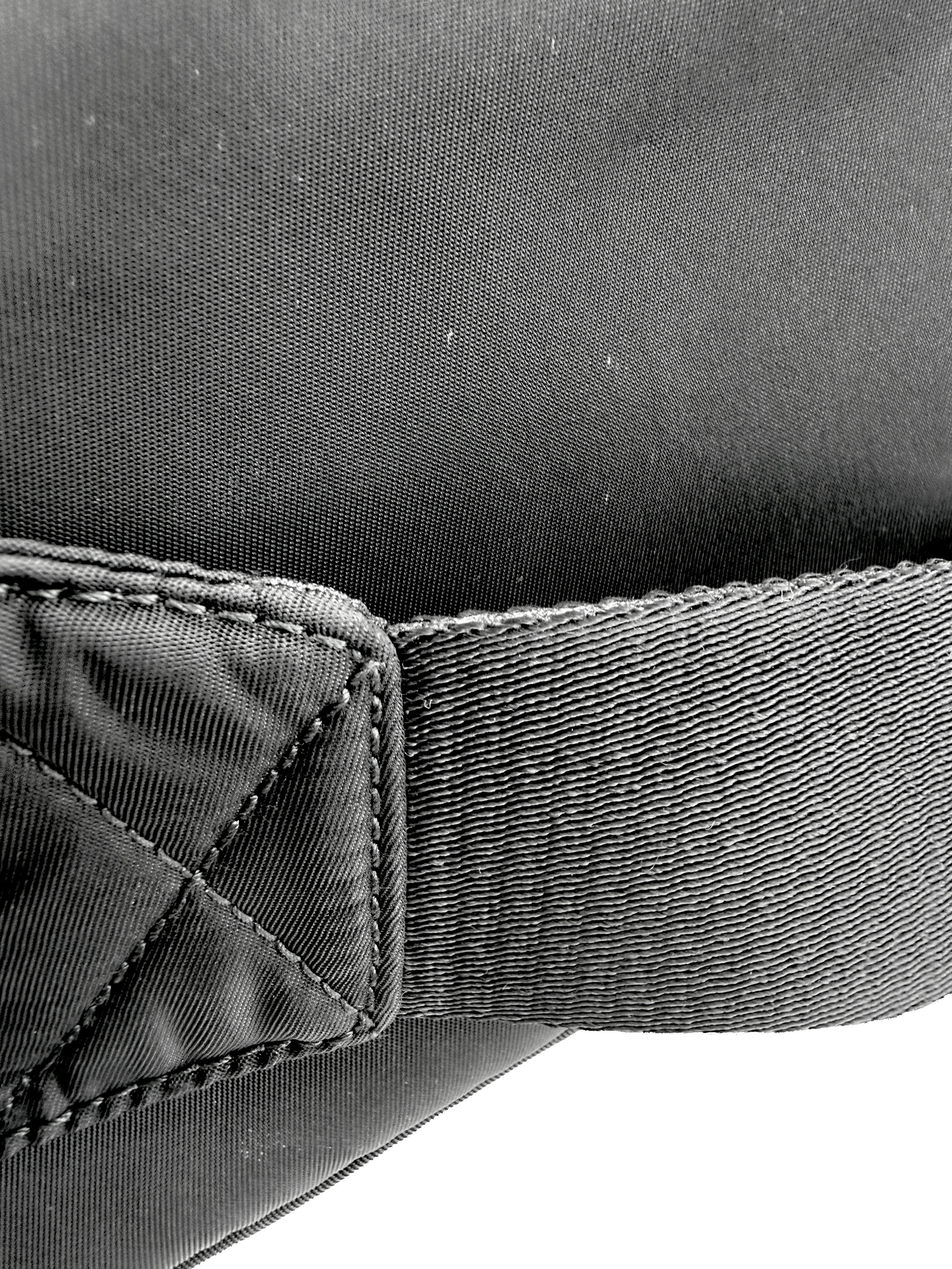 Prada black Re-nylon belt bag 158 C