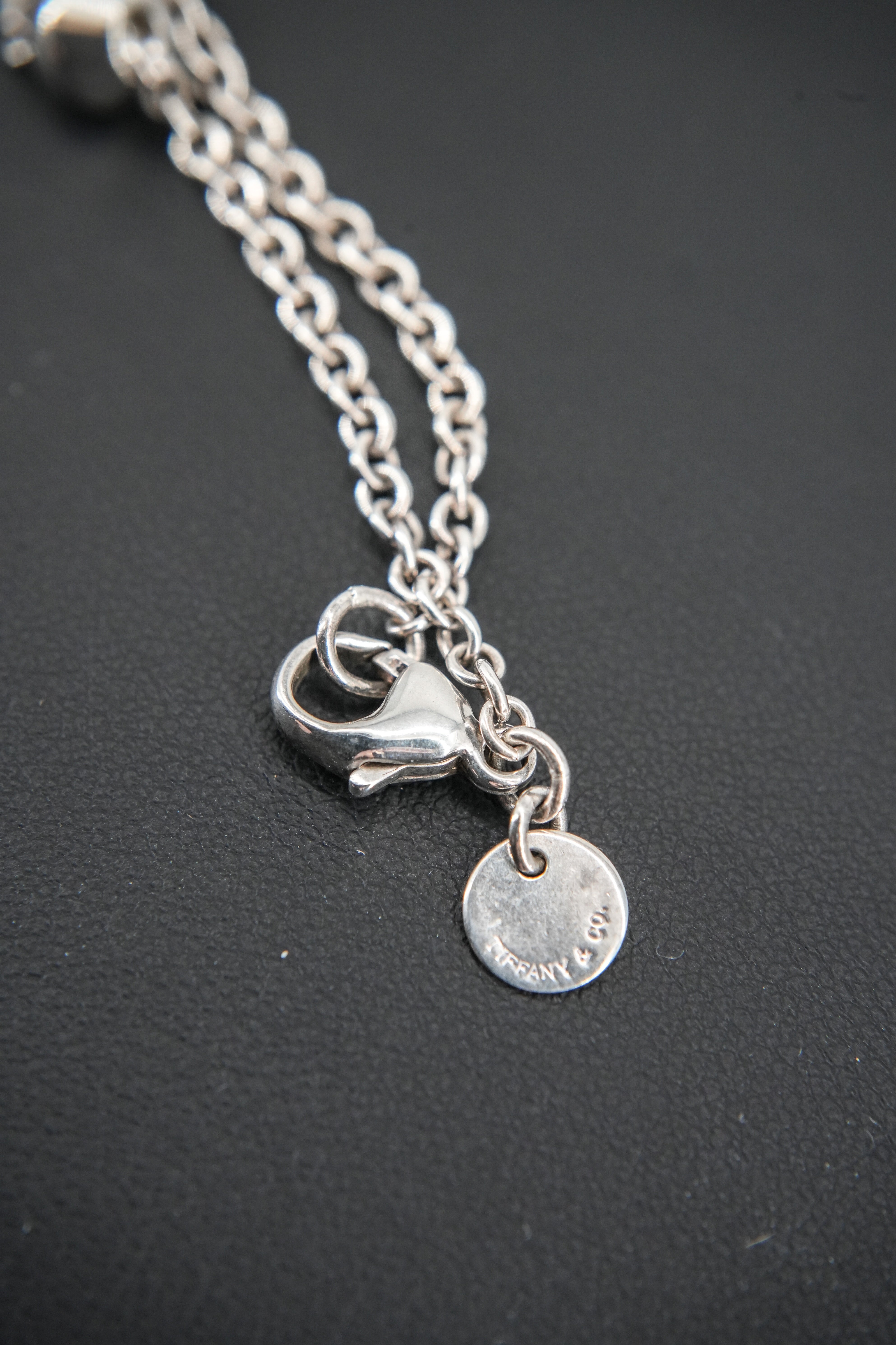 Tiffany & Co sterling silver station necklace
