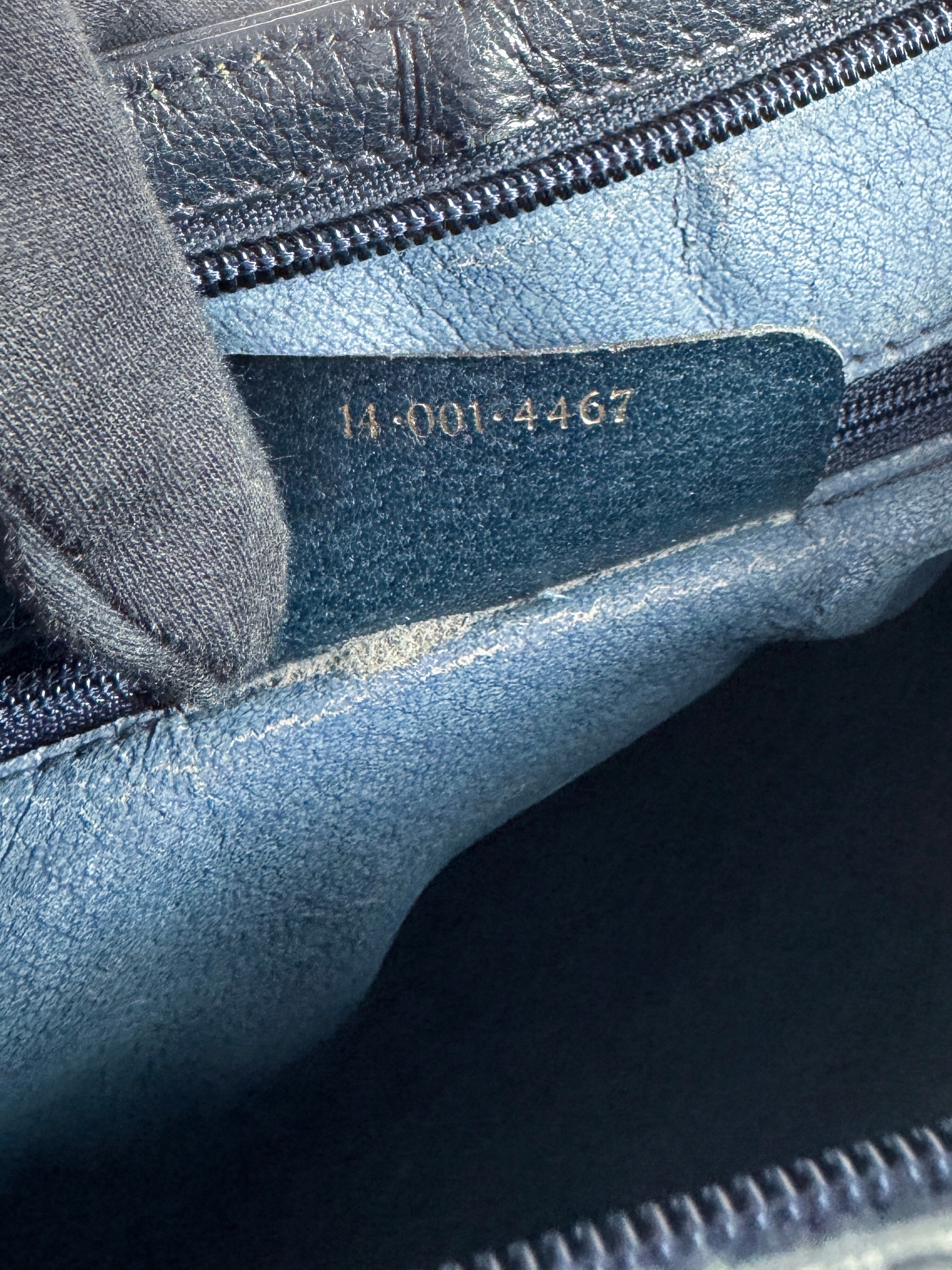 Gucci navy sherry line vintage shoulder bag 140014467