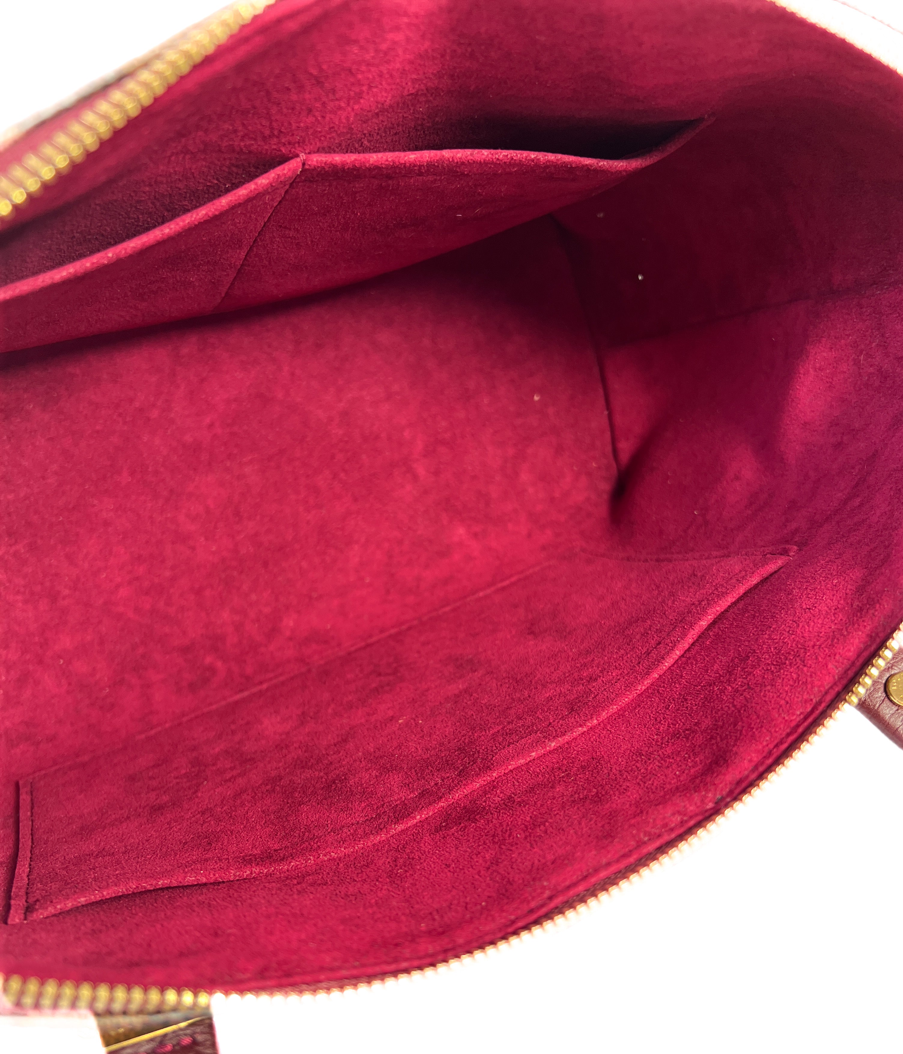 Louis Vuitton purple & pink Damier Hyde Park bag