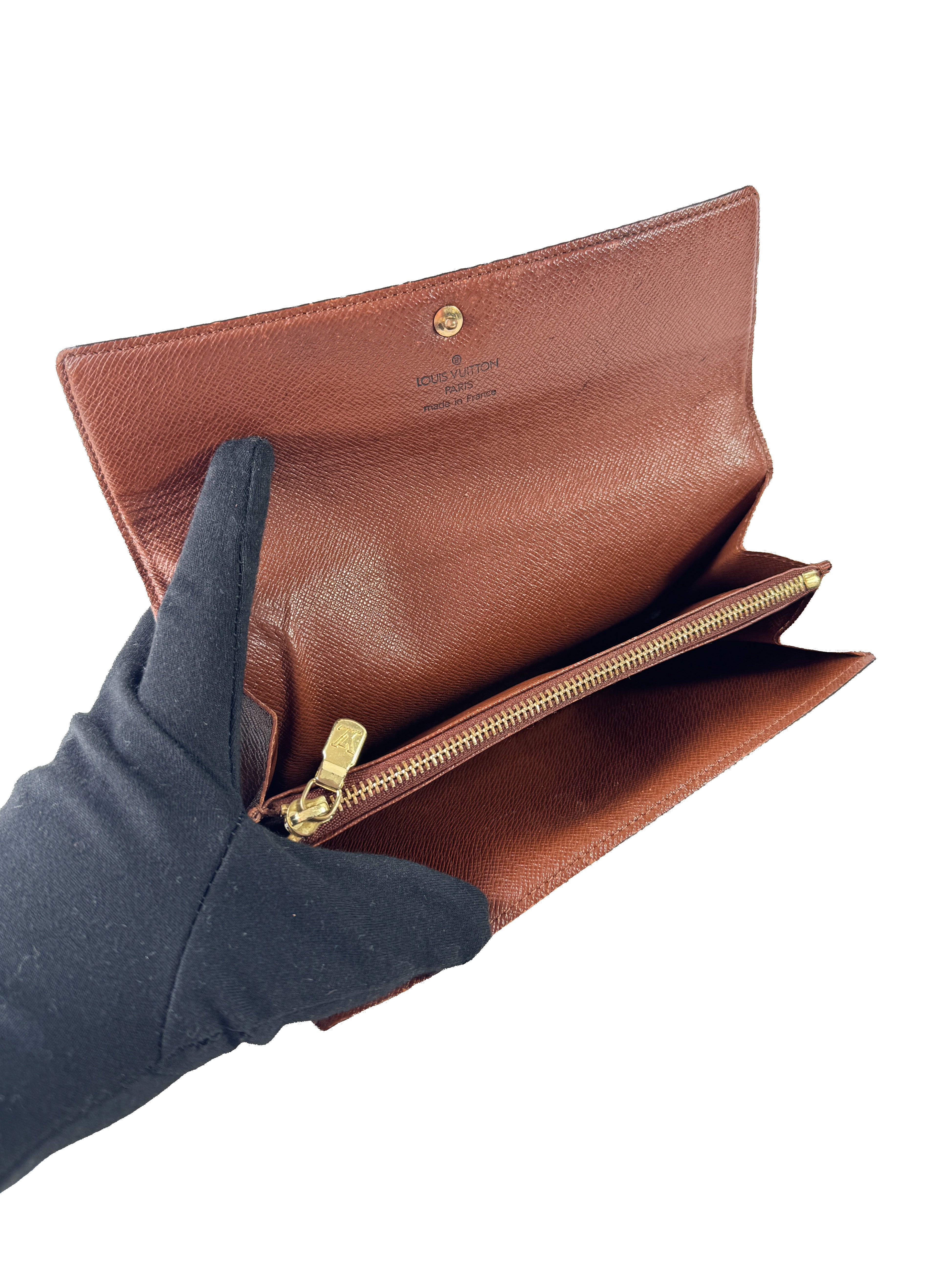 Louis Vuitton monogram vintage Porte Monnaie long wallet MB0093