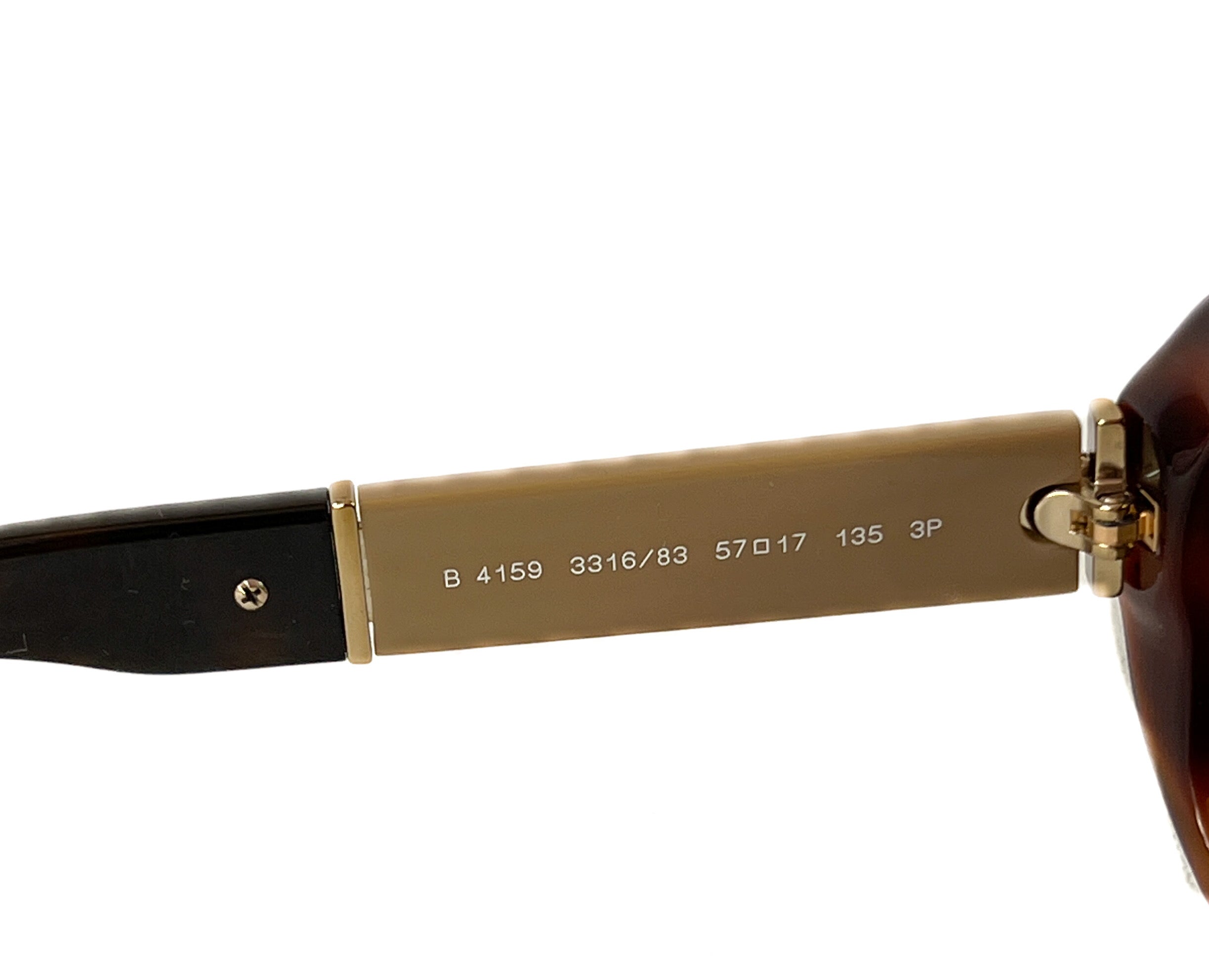 Burberry tortoise and plaid sunglasses B4159