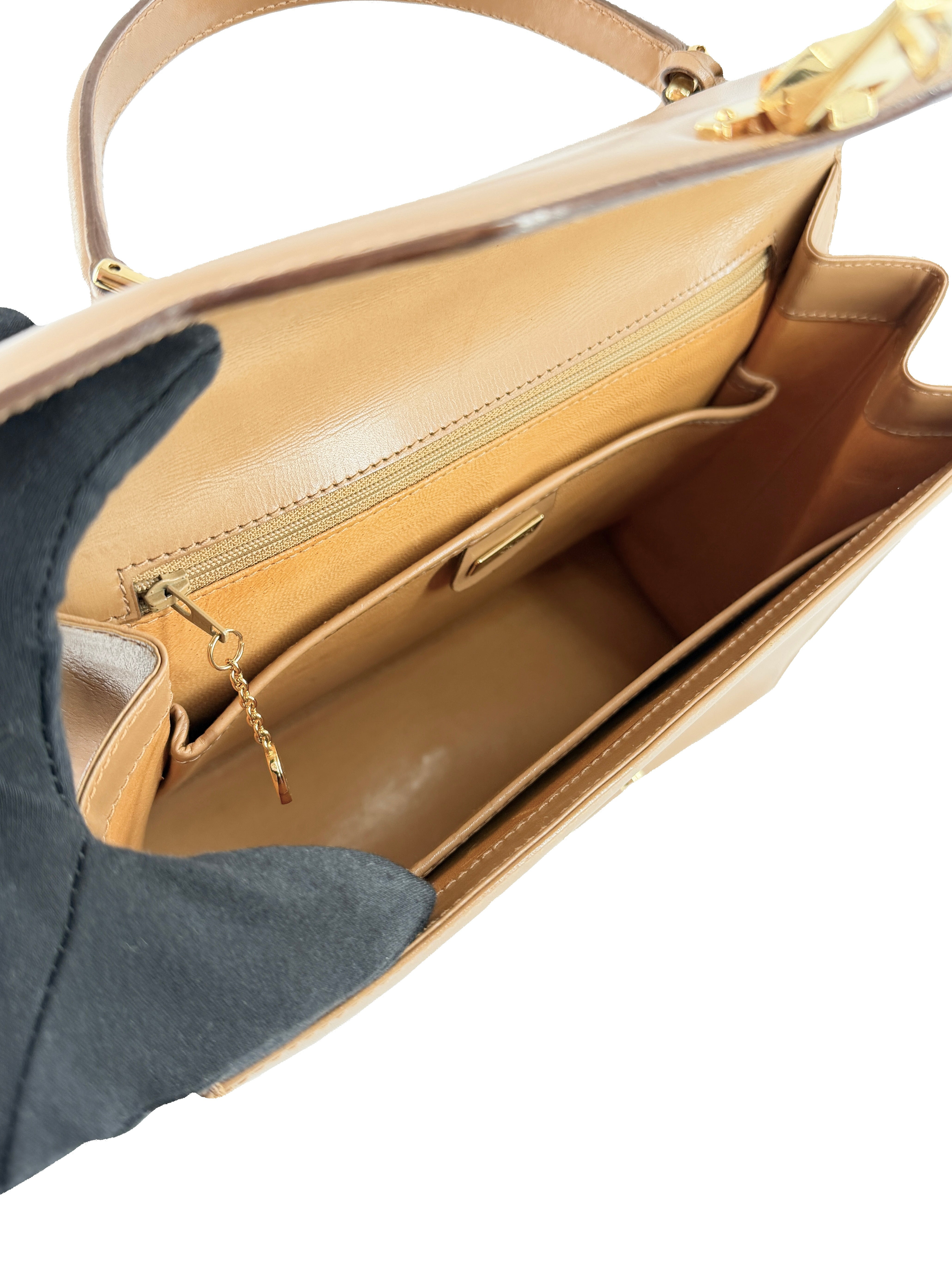 Gucci brown leather vintage Lady Lock large 000/256/0192