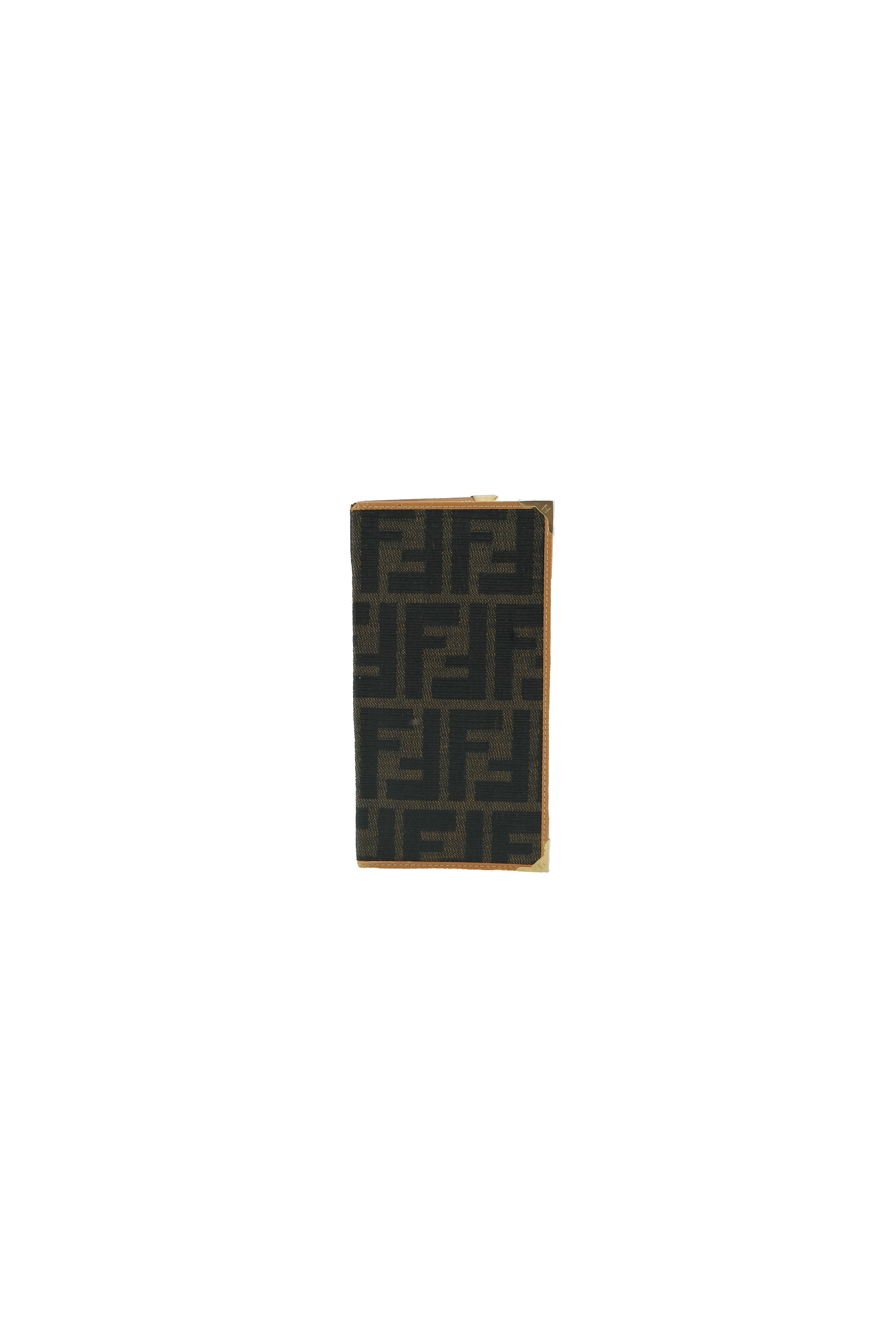 Fendi vintage Zucca coated canvas bill wallet