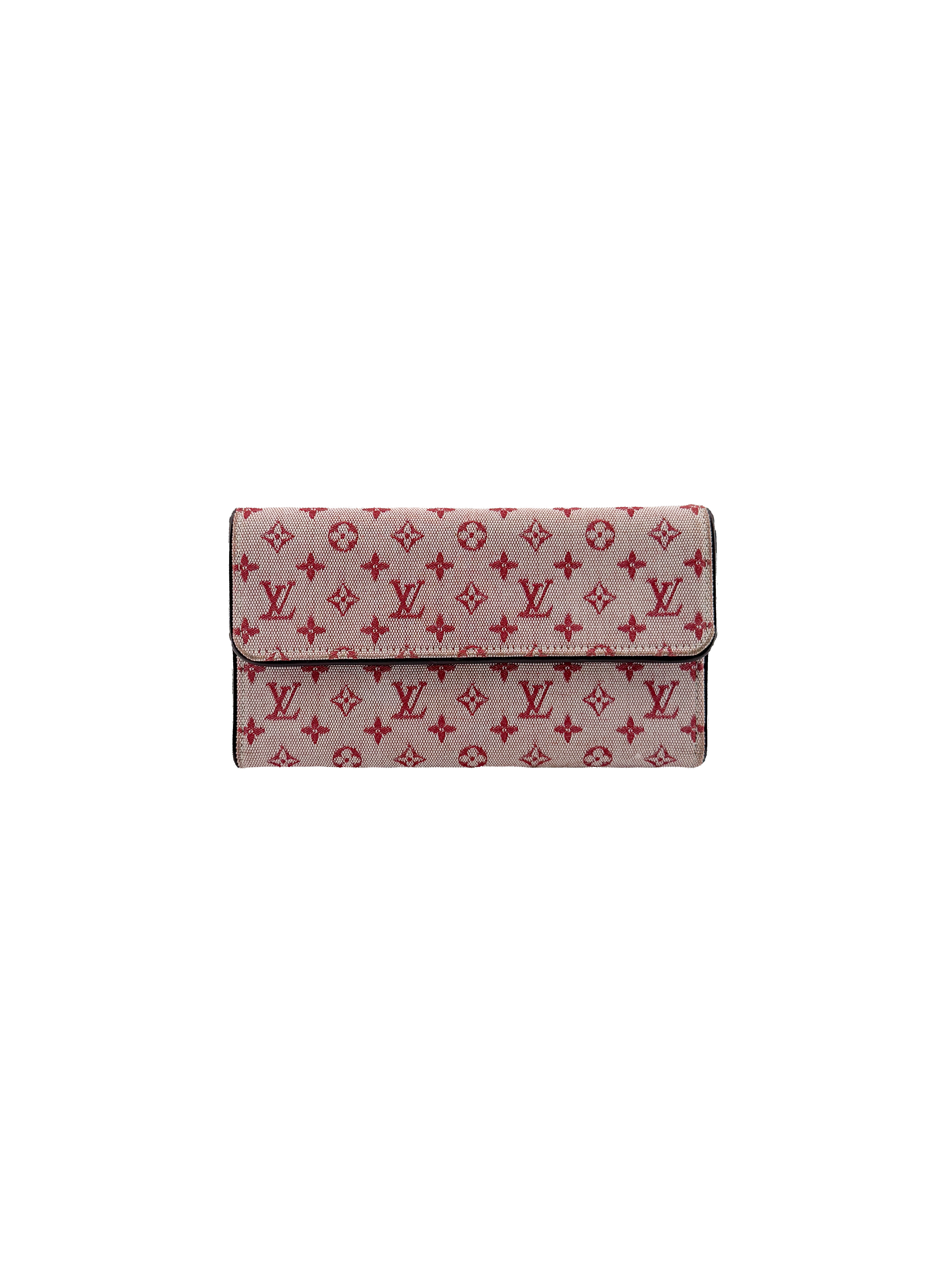 Louis Vuitton monogram Mini Lin Porte Tresor International Wallet CA00072