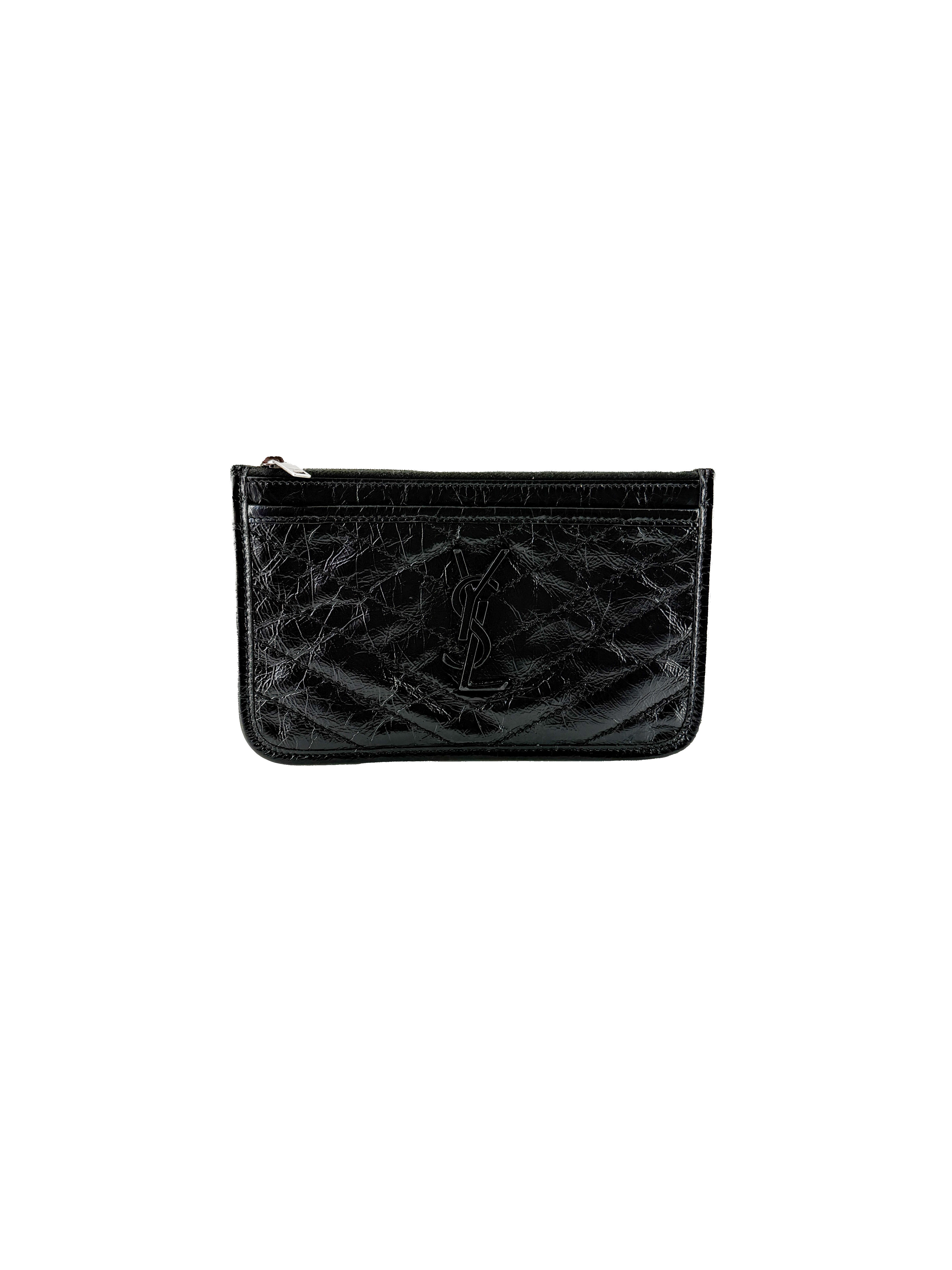 Saint Laurent black leather Nikki bill pouch GRS-583577-0419