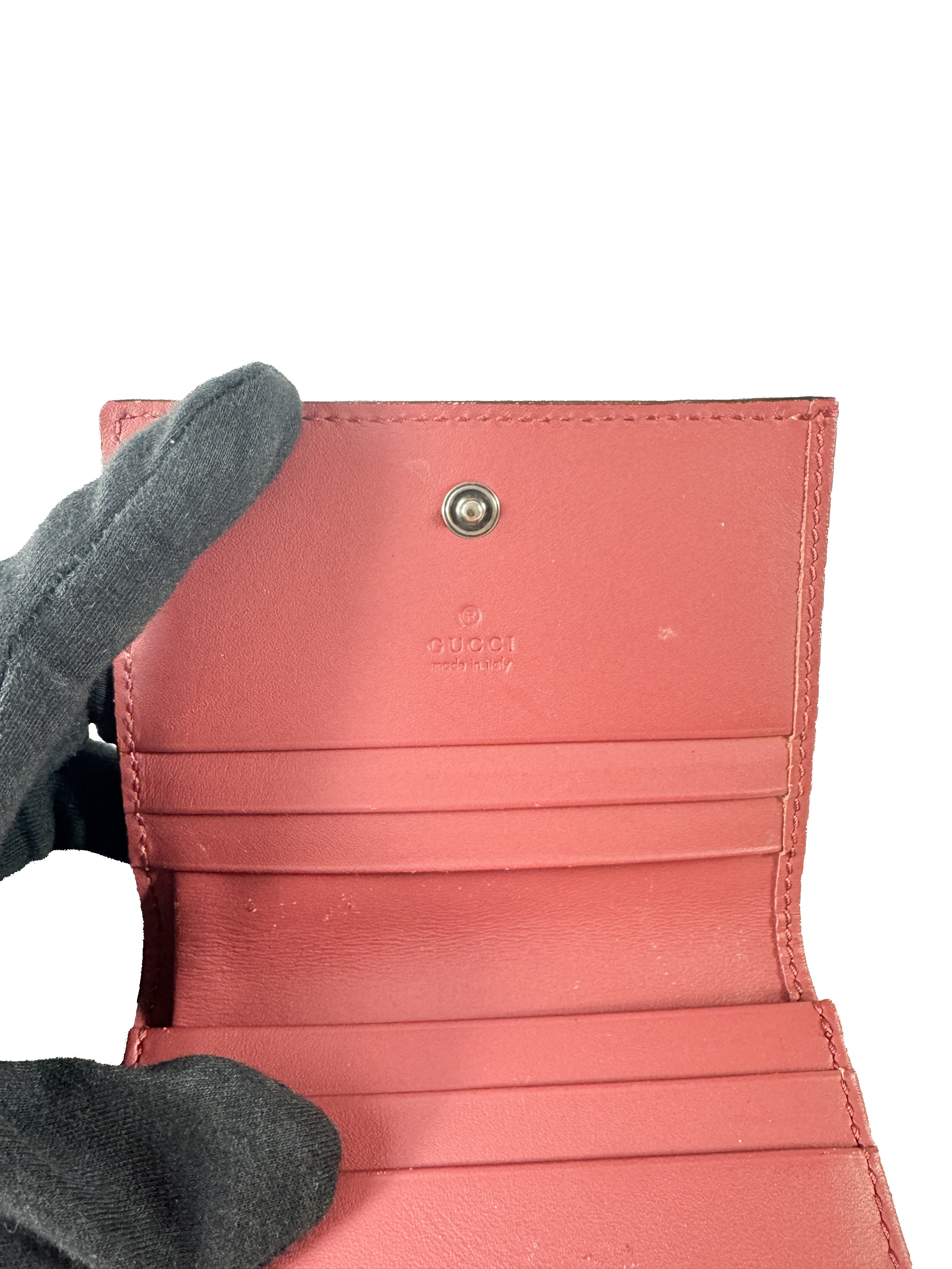 Gucci GG Supreme Blooms compact wallet 410088-525040