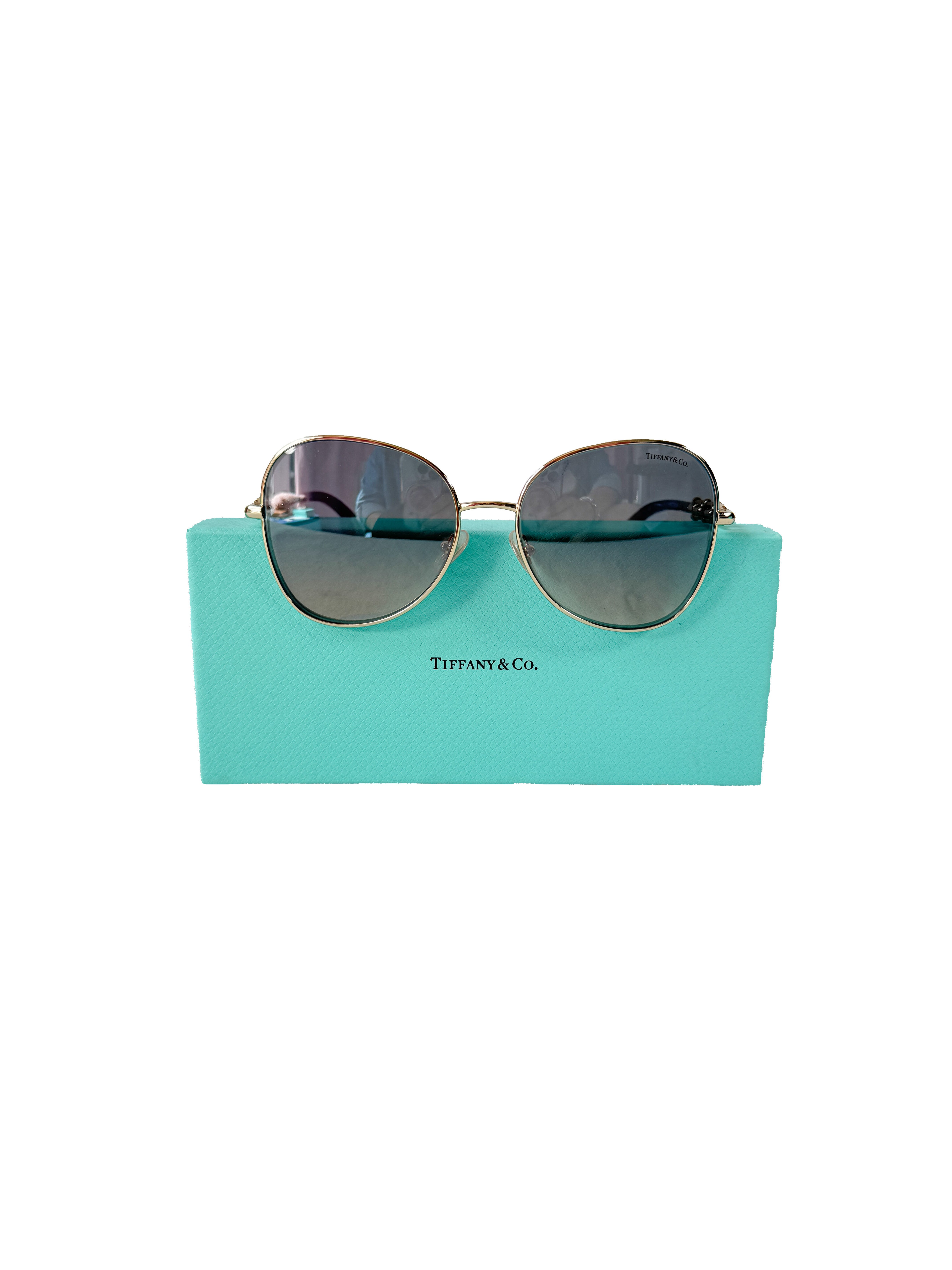 Tiffany & Co navy micro hardware sunglasses TF3086 DT03575733D
