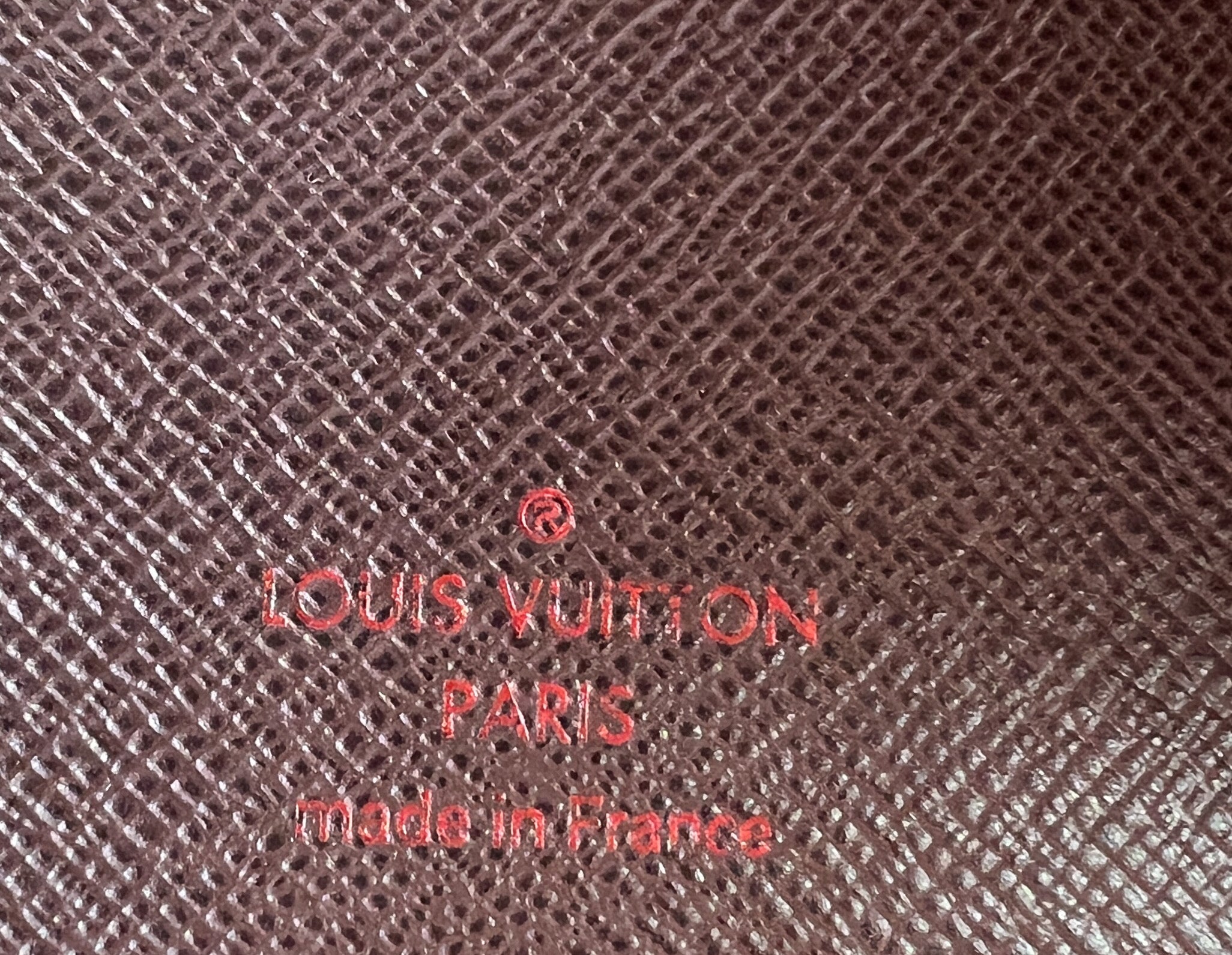 Louis Vuitton damier ebene medium ring agenda