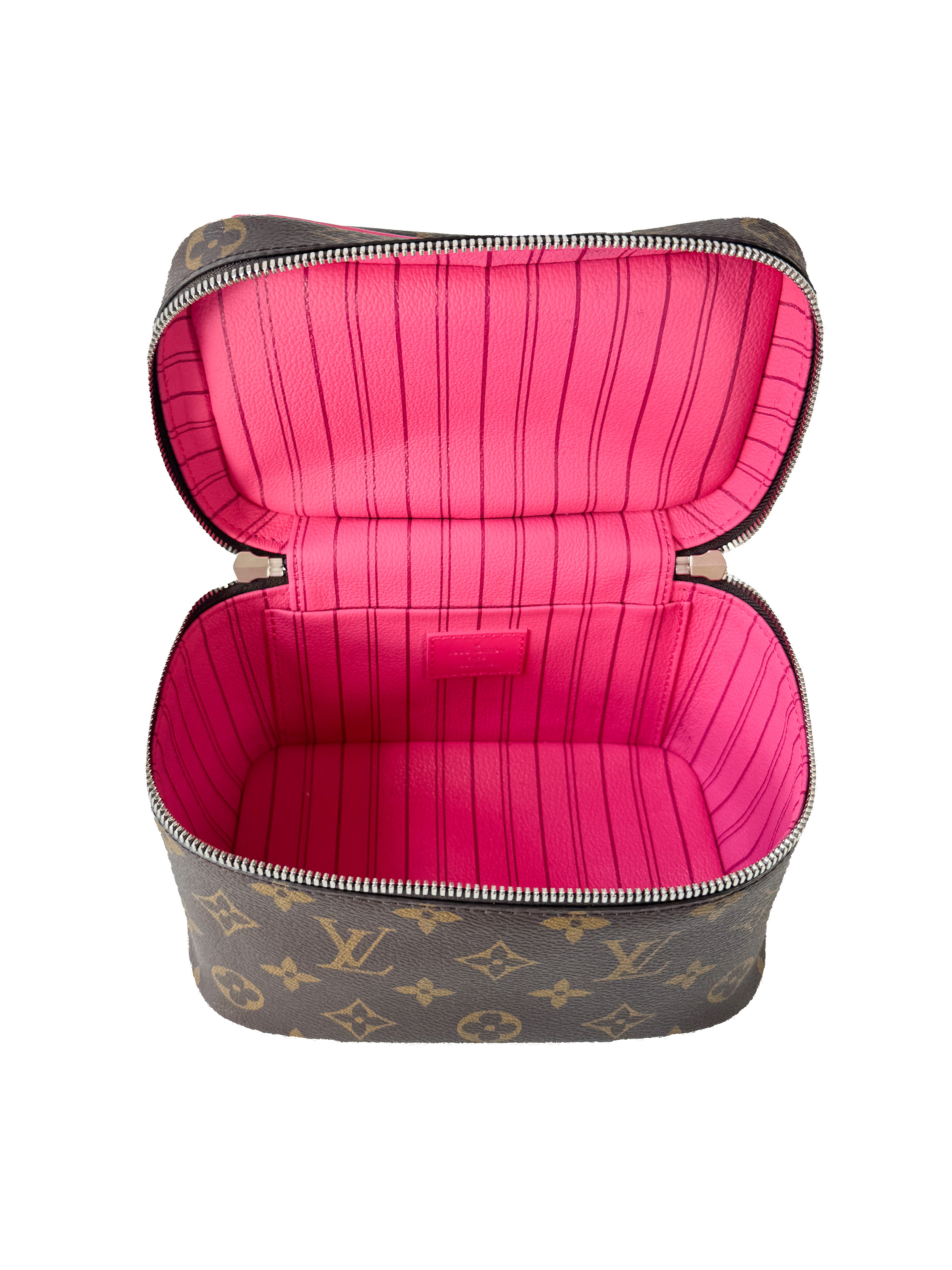 Louis Vuitton monogram pink Nice mini vanity NFC