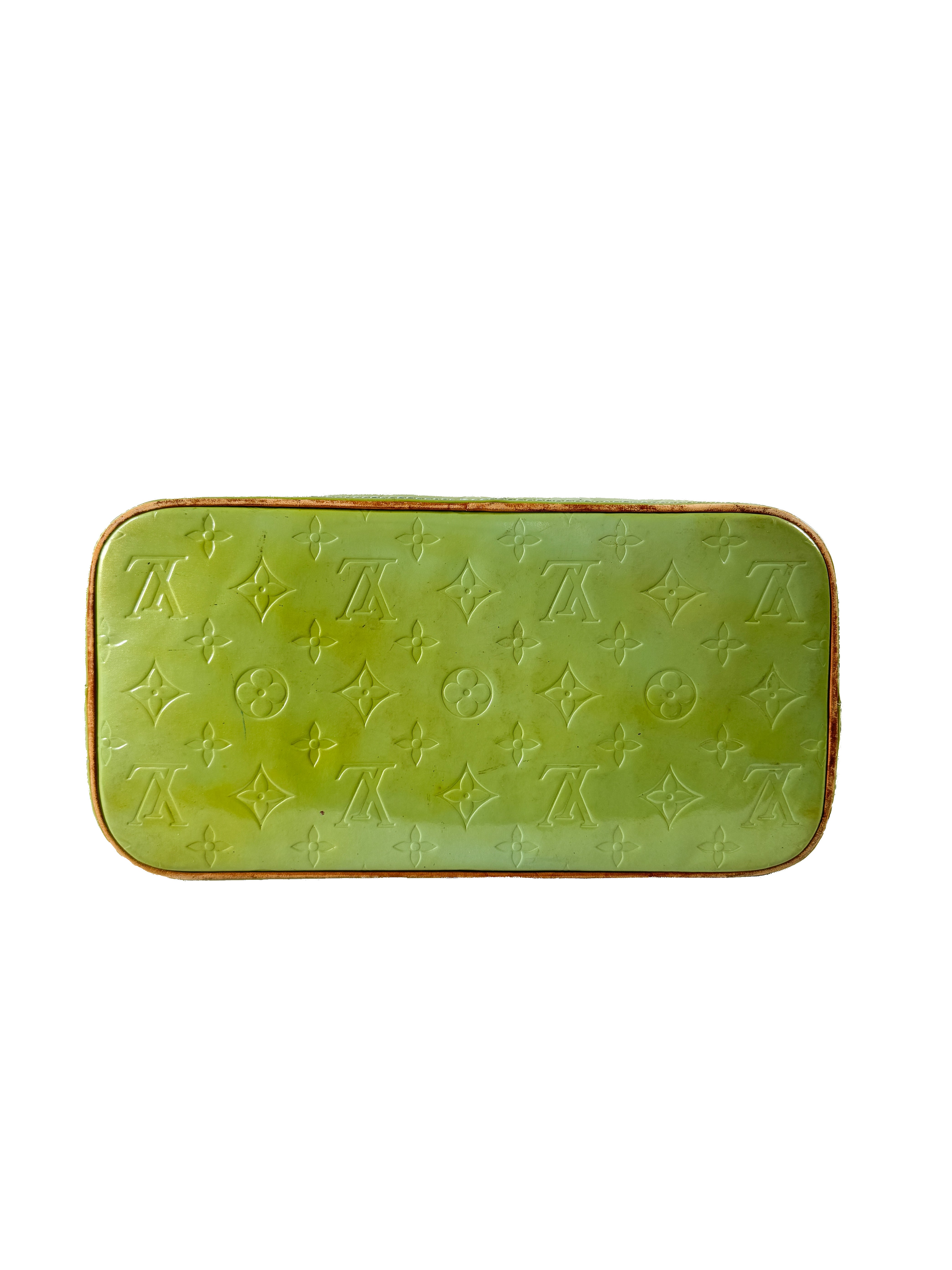 Louis Vuitton lime green vernis Houston tote TH1909 *as is*