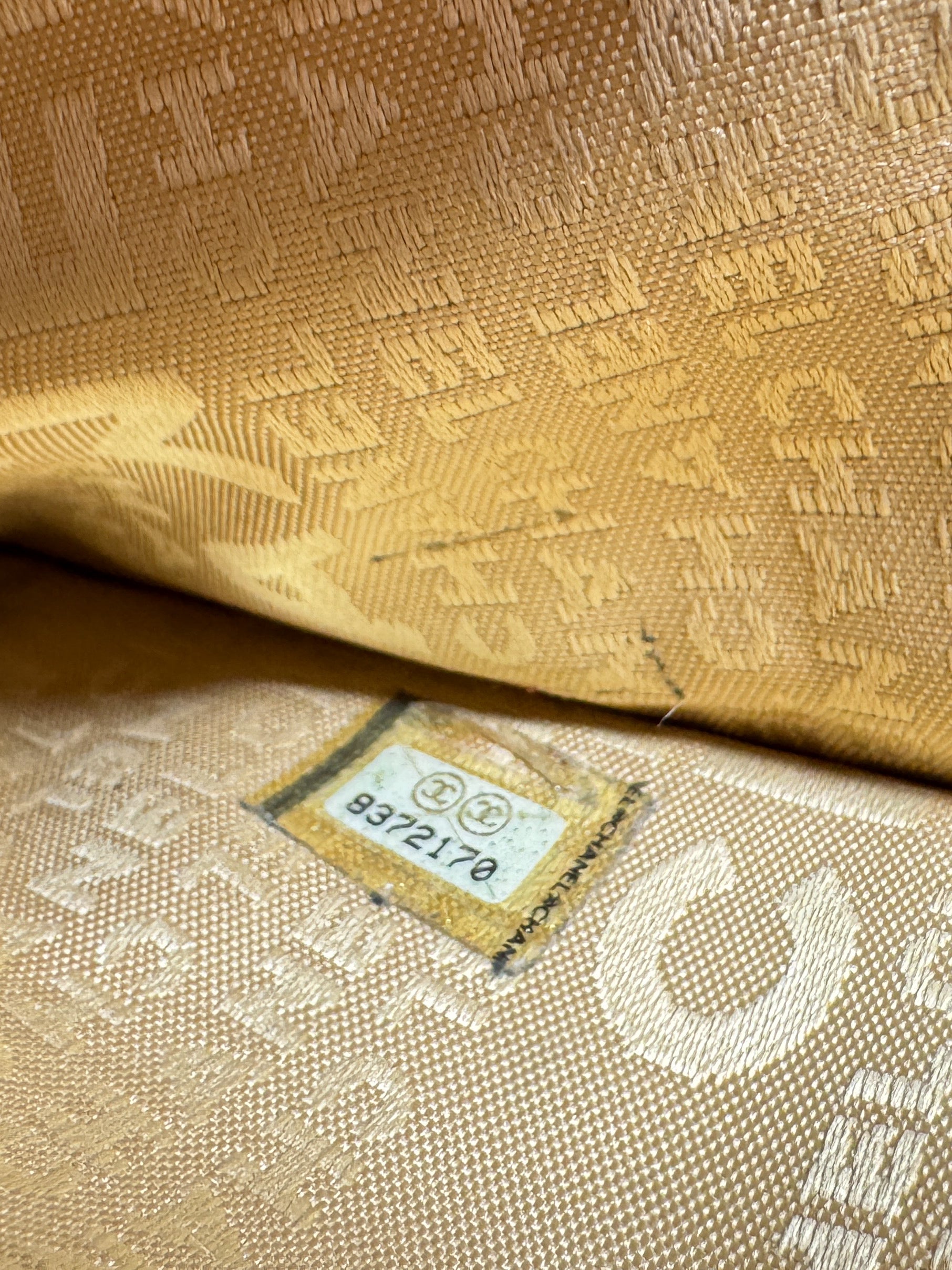 Chanel beige leather Chocolate bar wallet 8372170