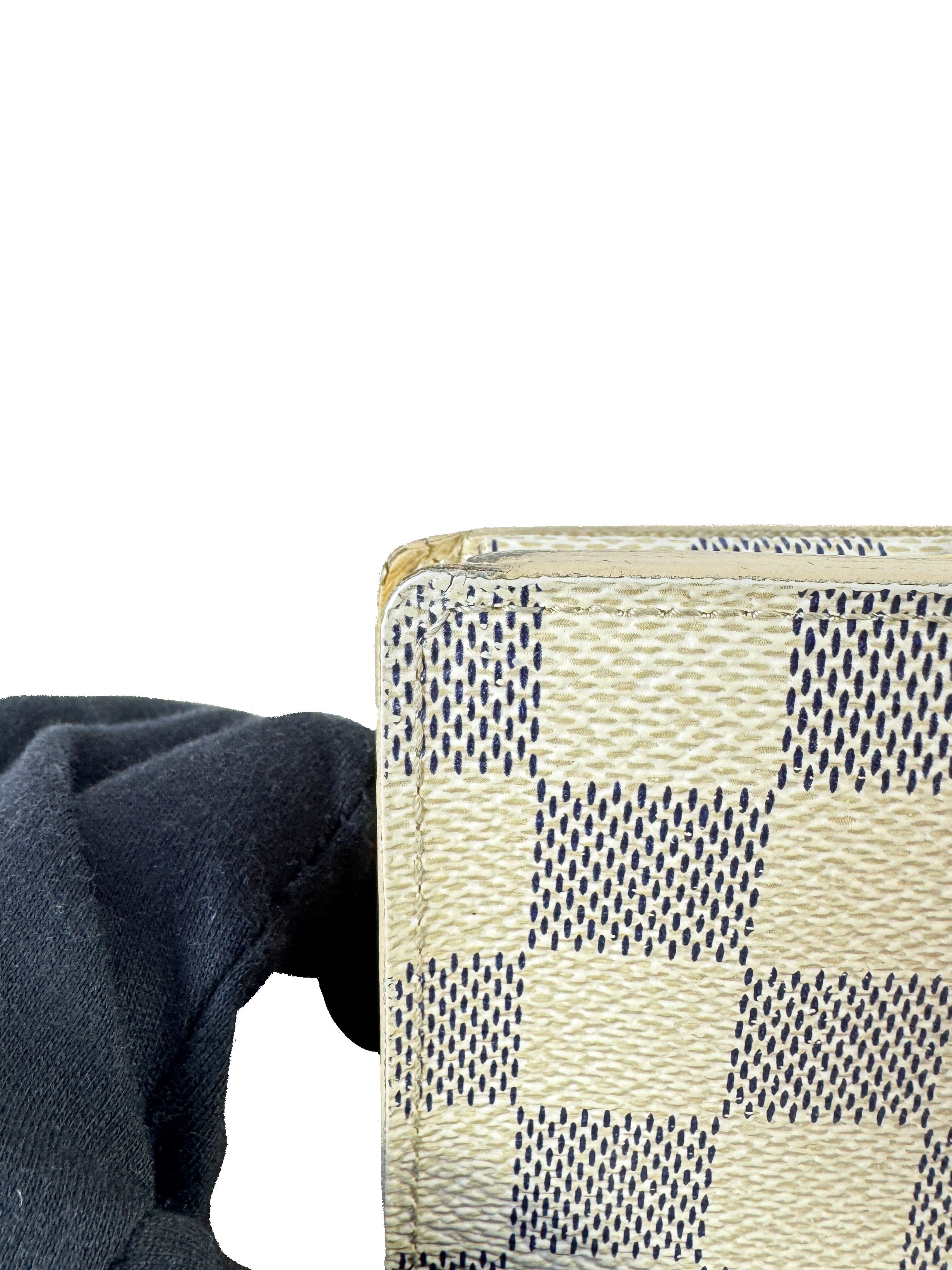 Louis Vuitton damier azur portefeuille viennois wallet MI1190