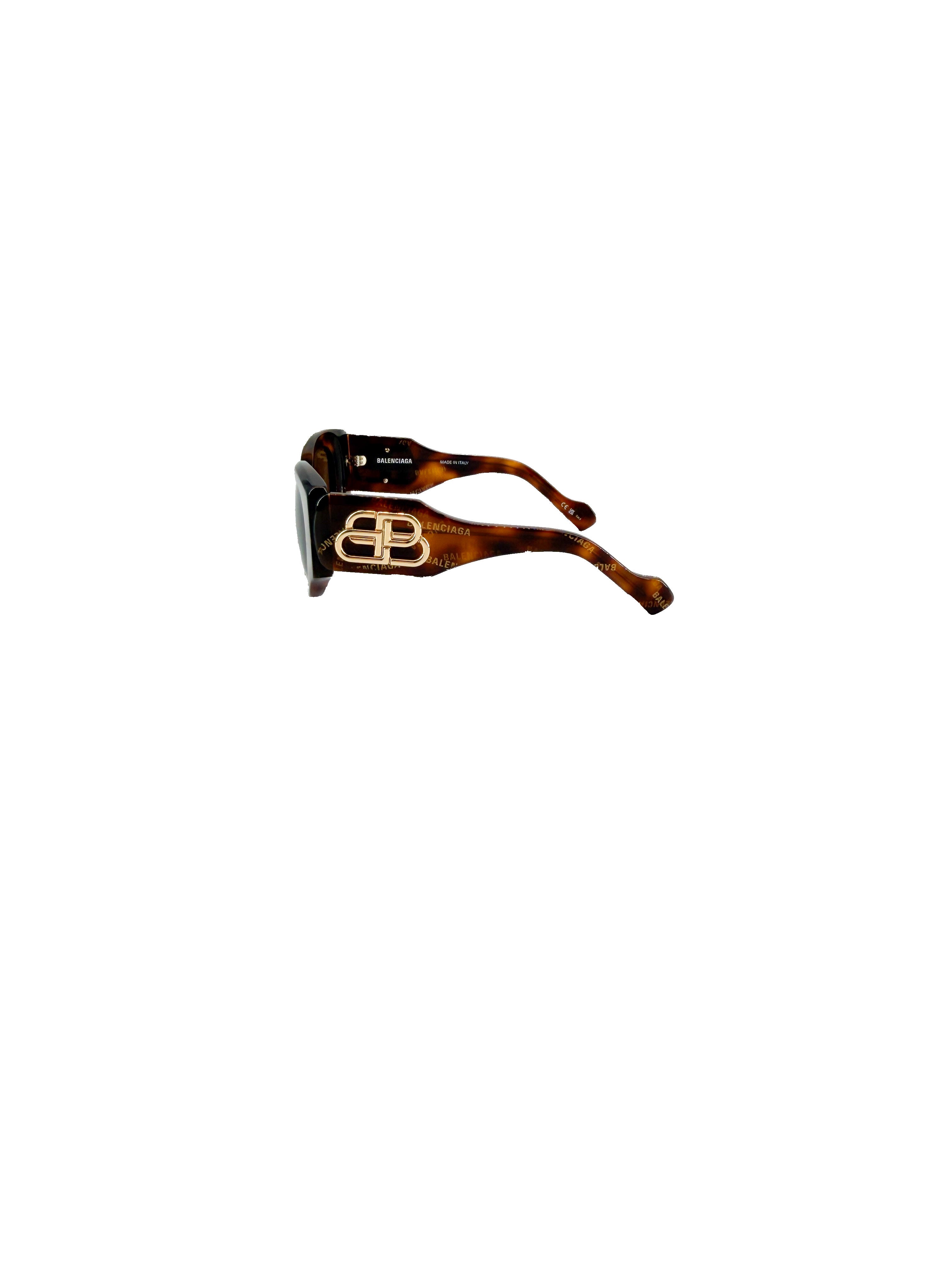 Balenciaga tortoise logo sunglasses BB0070S B0ZGW0635 CASE0