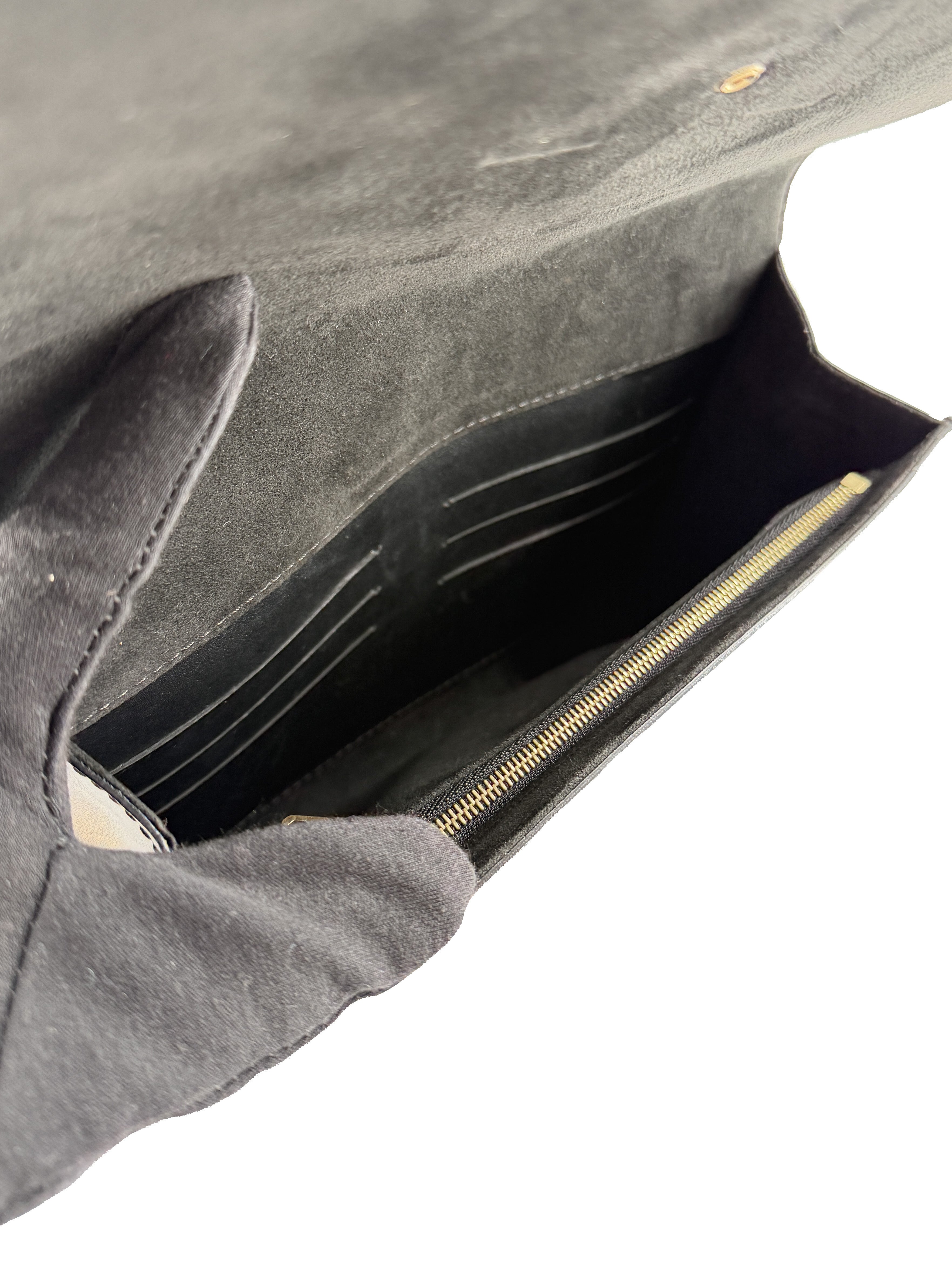 Louis Vuitton black Louise MM - My Girlfriend's Wardrobe LLC