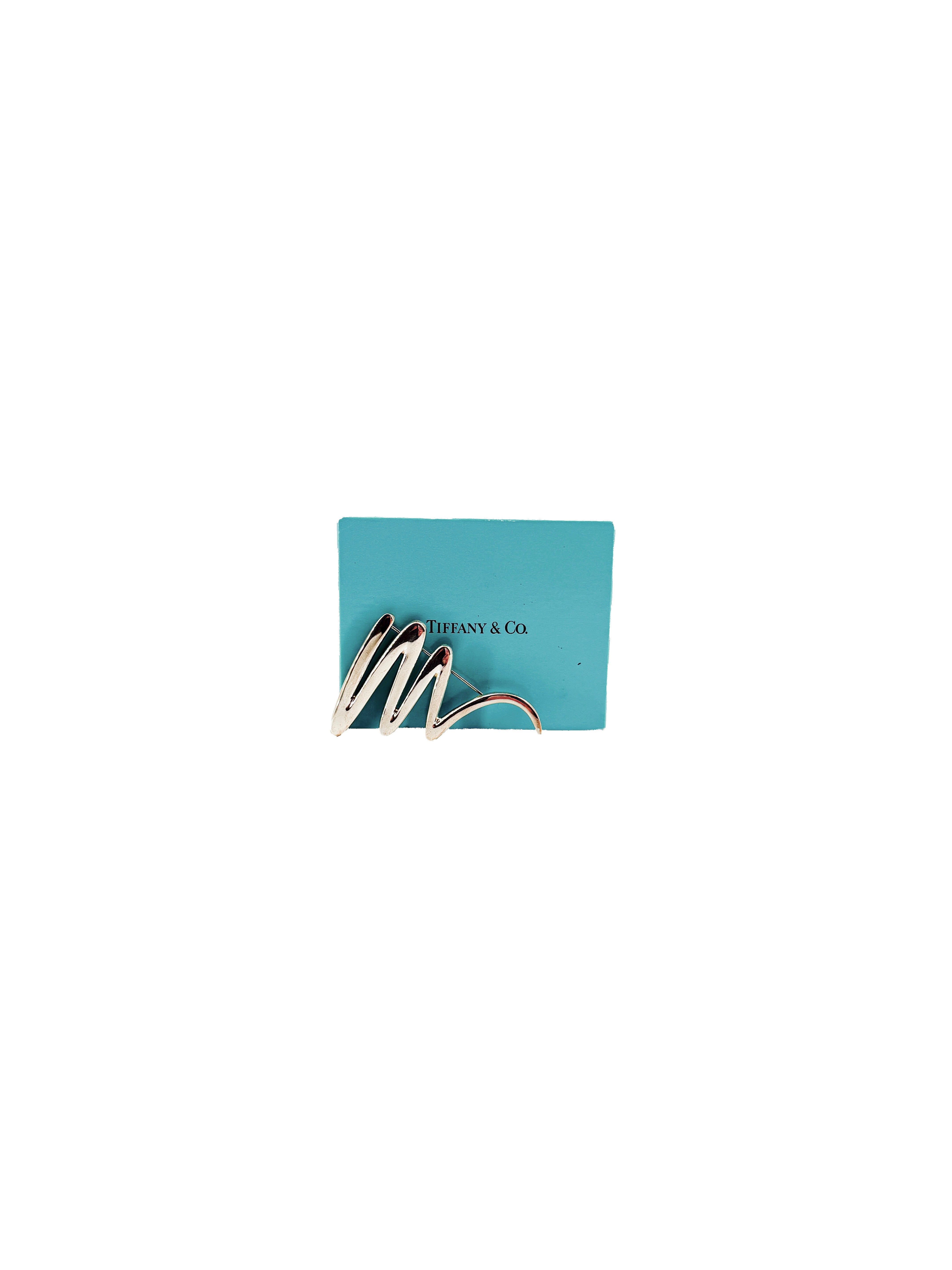 Tiffany & Co Paloma Picasso sterling silver Zig Zag brooch
