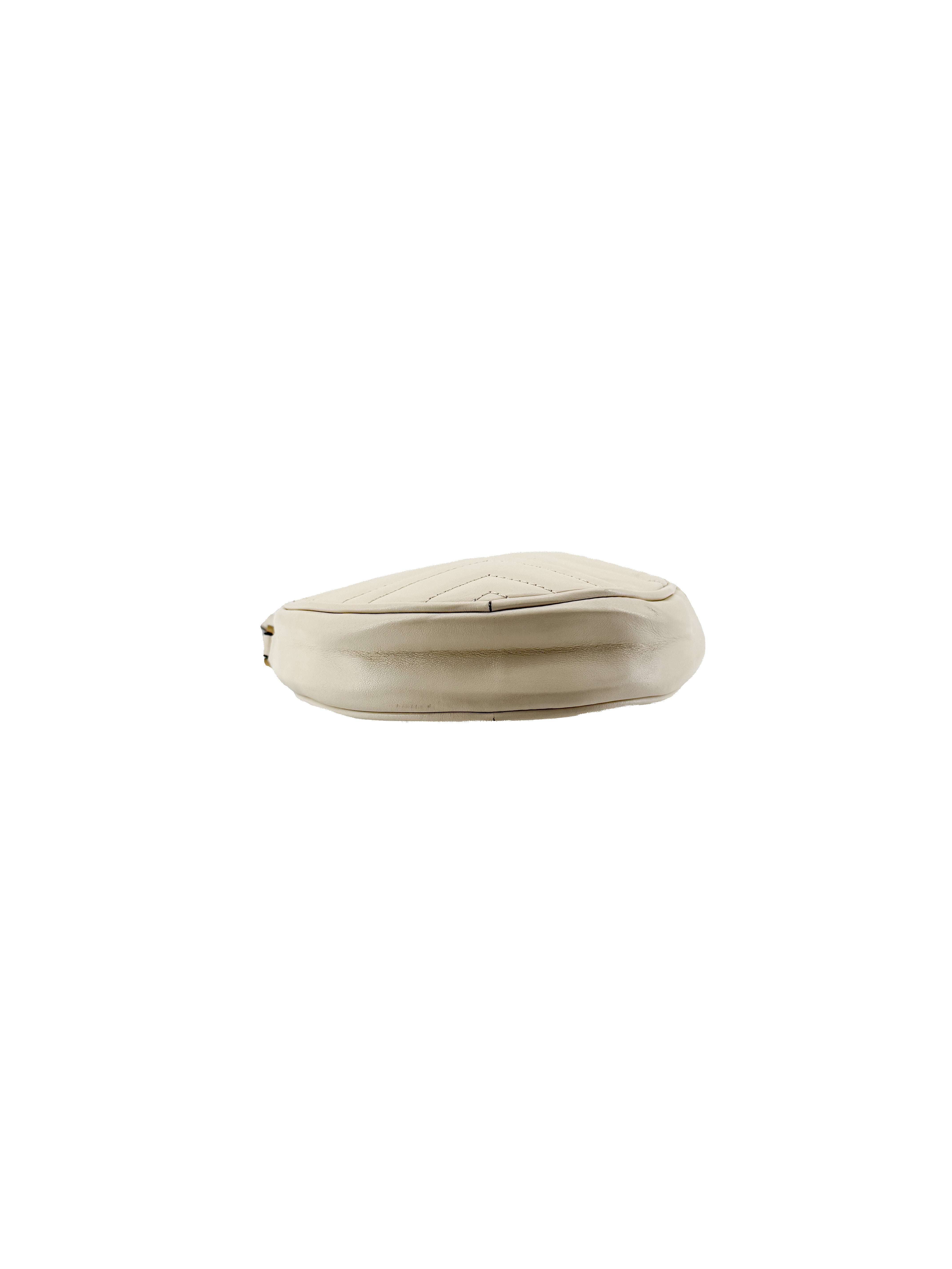 Gucci cream Marmont GG wristlet 575164-584046
