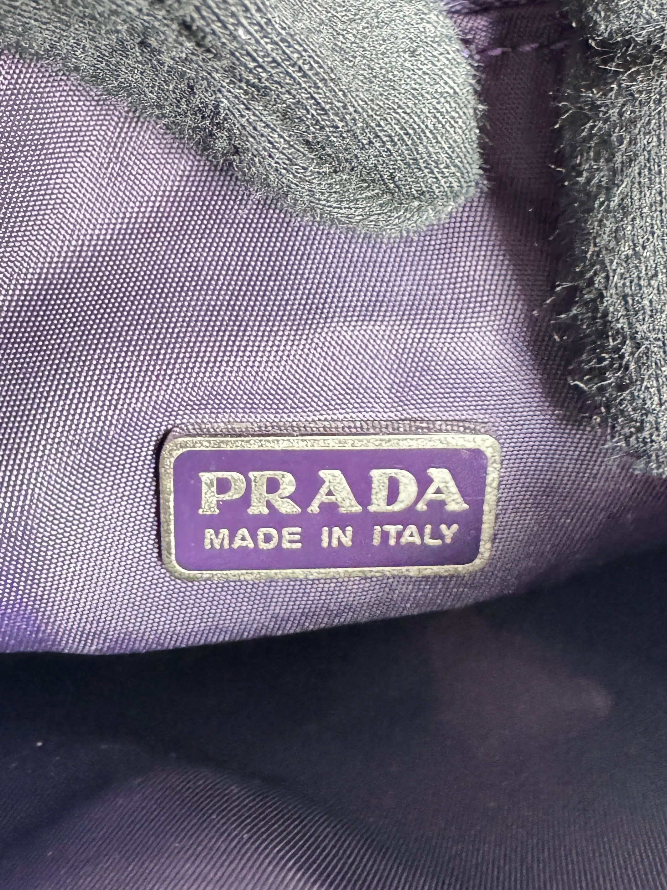 Prada purple nlyon vintage shoulder bag 36
