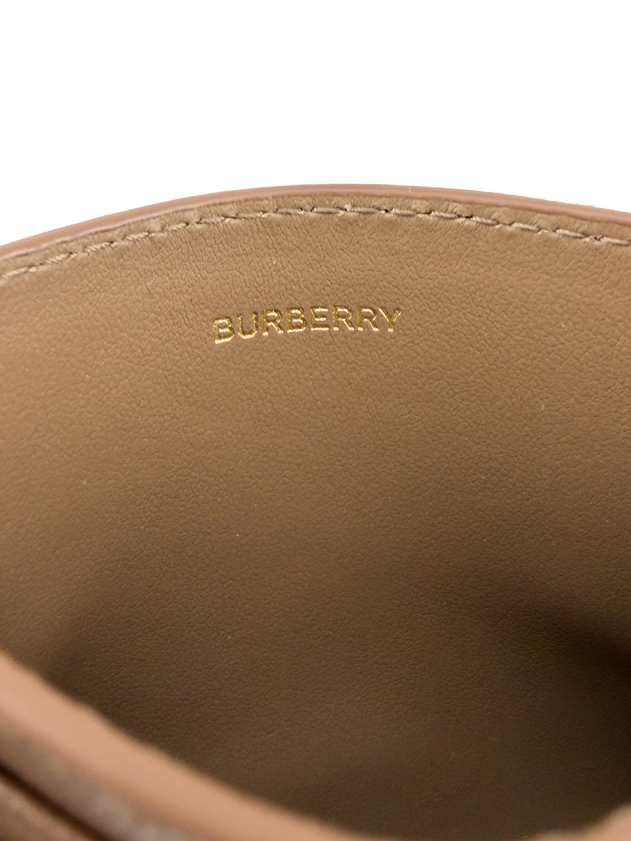Burberry canvas leather check card case 8084540