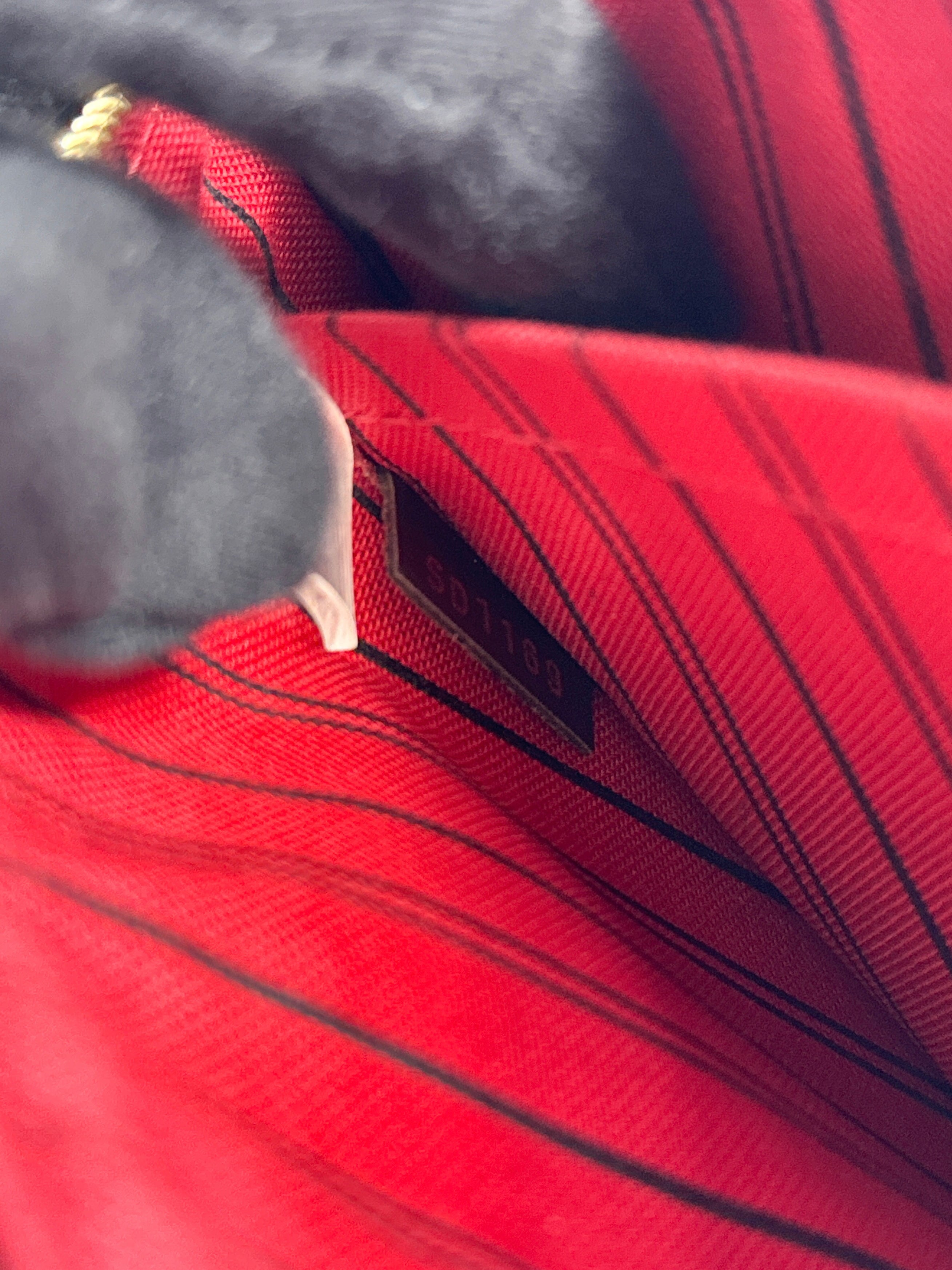 Louis Vuitton damier ebene neverfull pouch SD1169