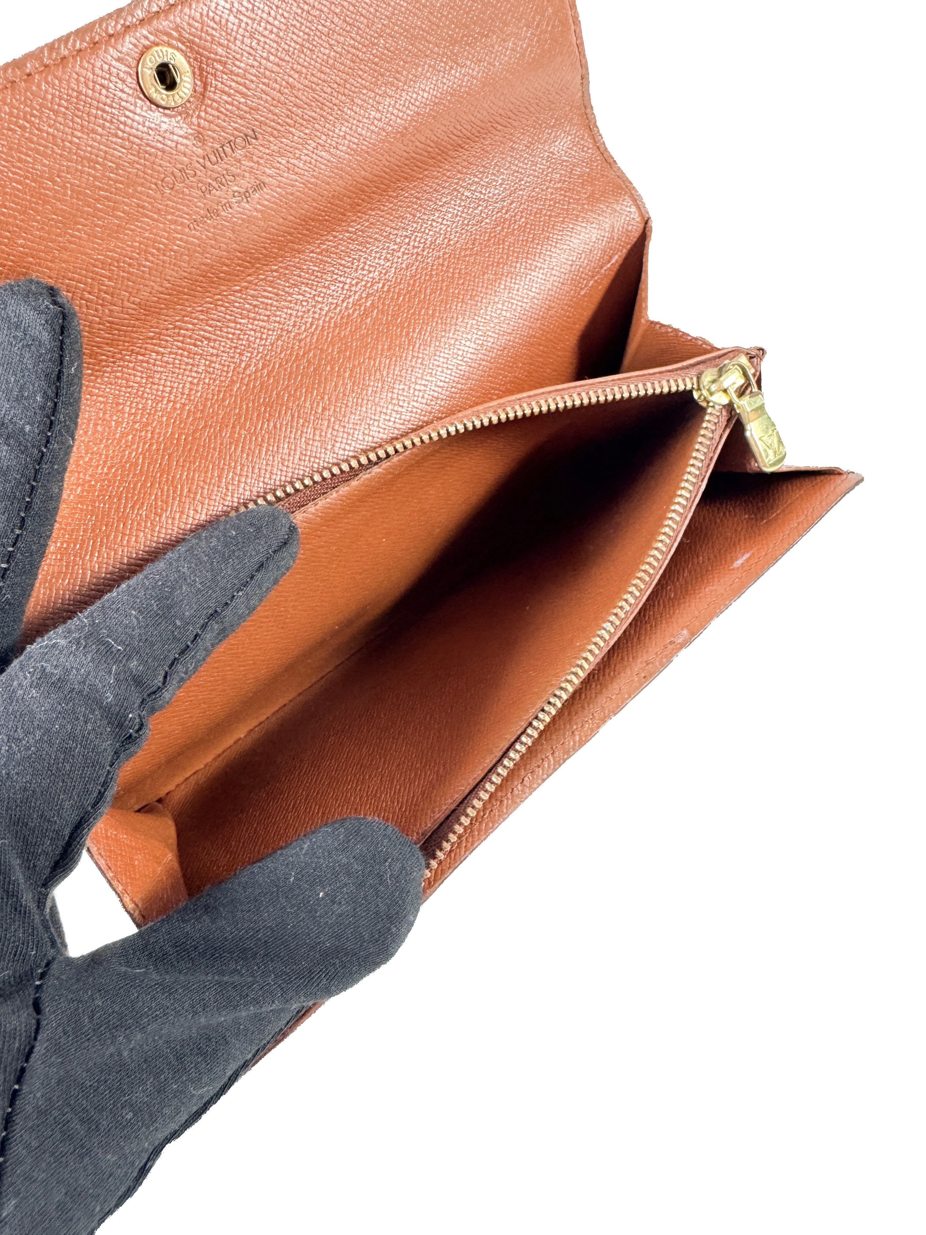 Louis Vuitton monogram Sarah wallet CA0976