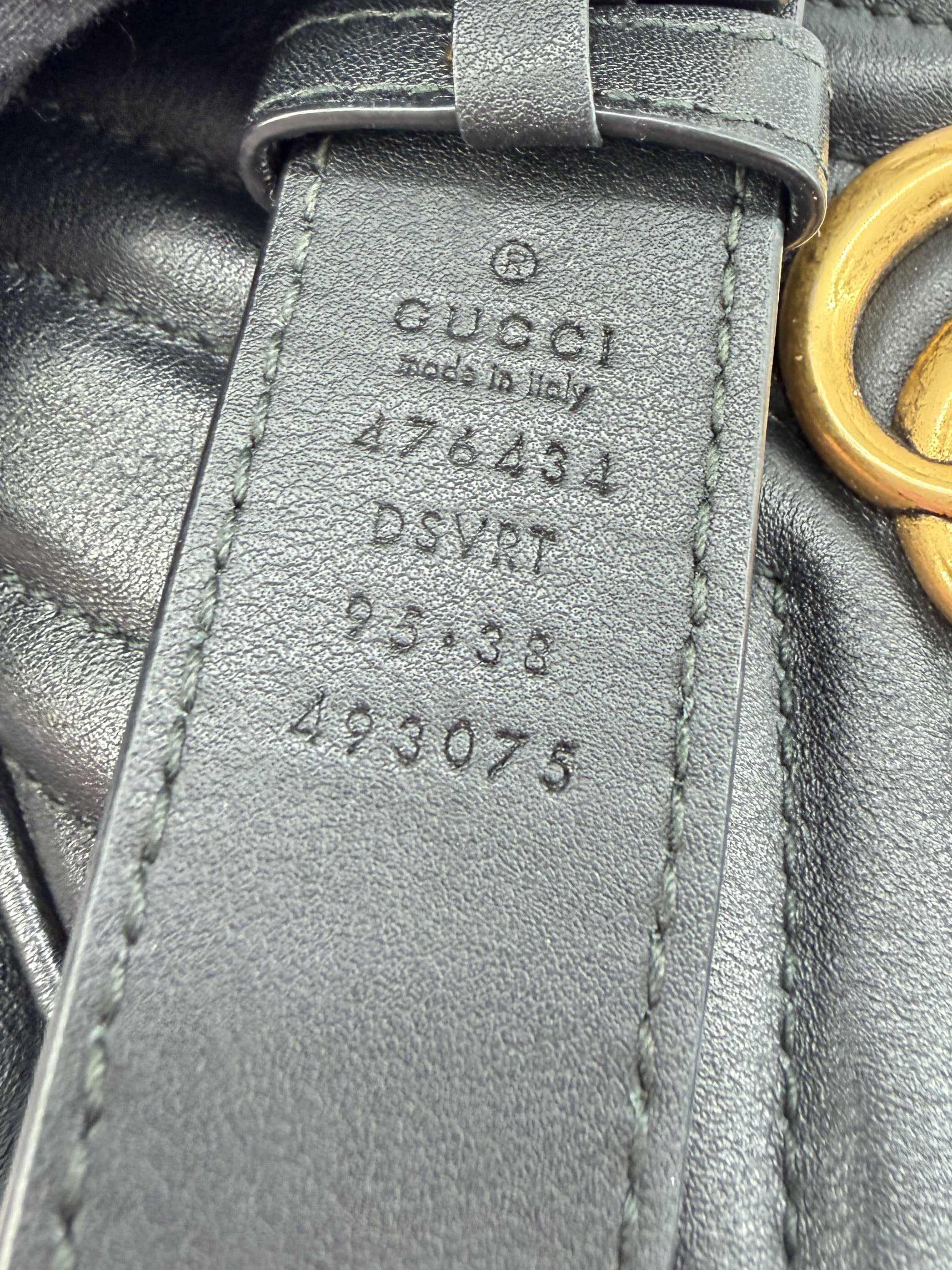 Gucci GG Marmont black belt bag 476434 493075