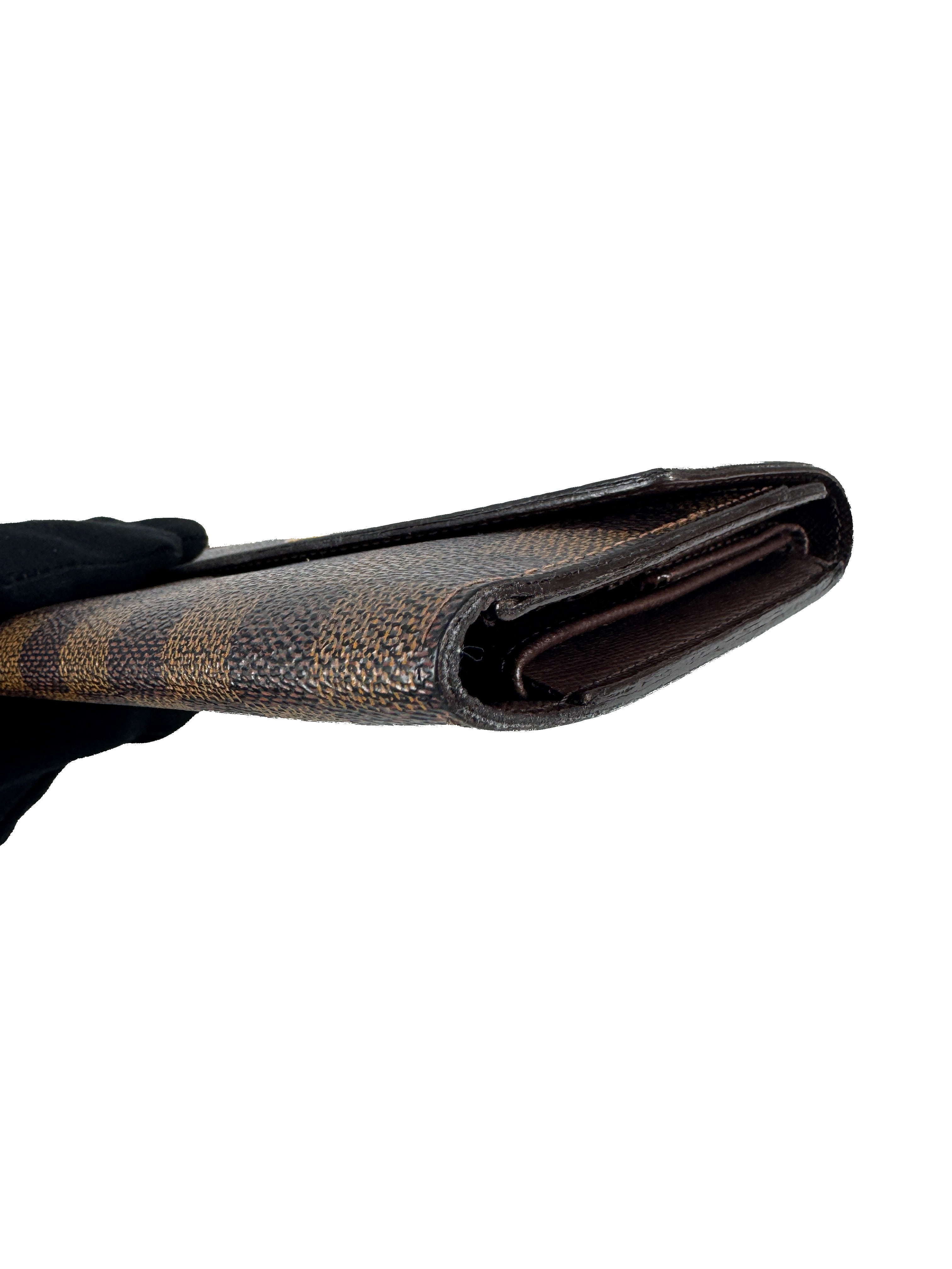 Louis Vuitton damier ebene Sarah wallet TH1039