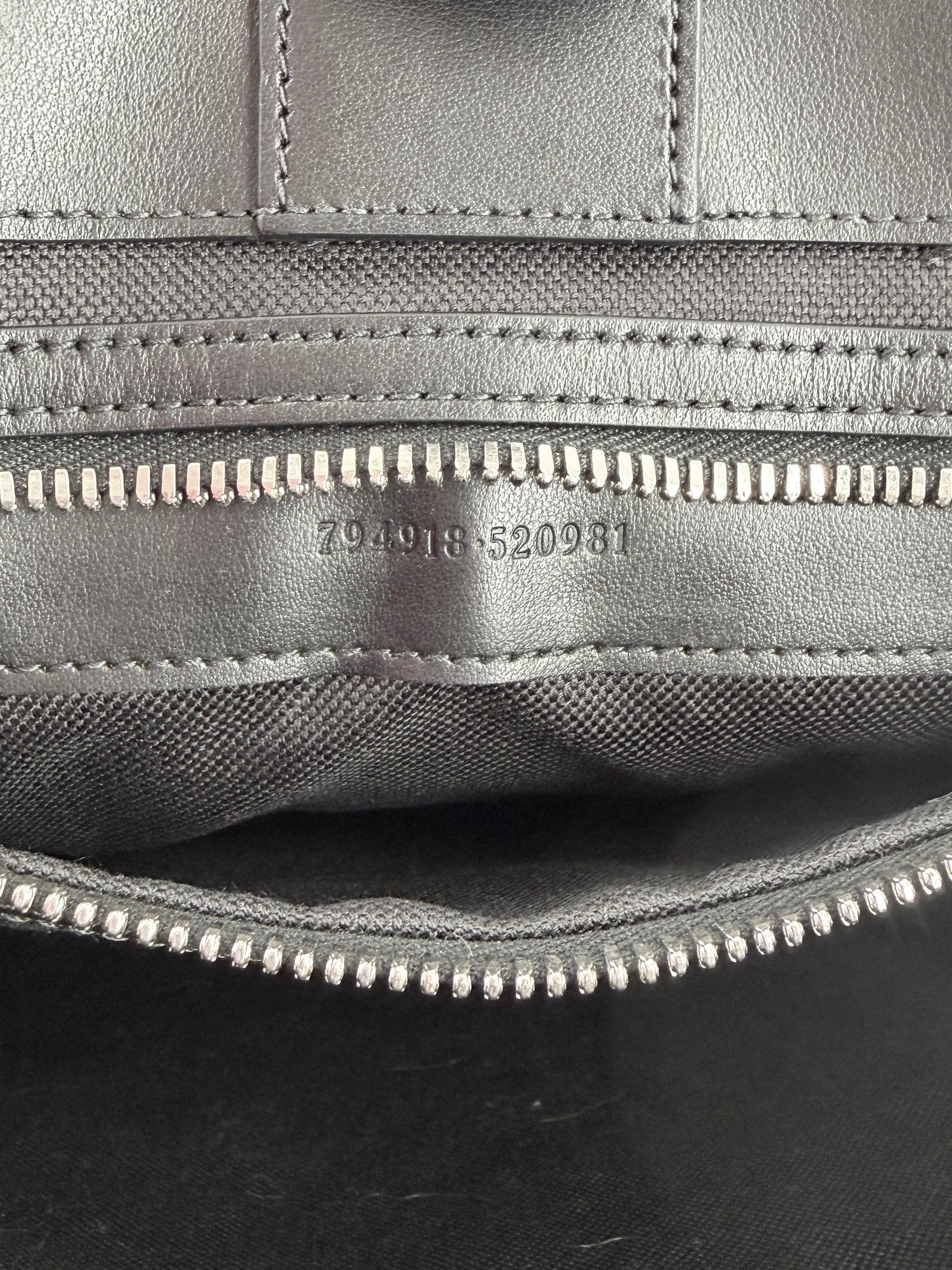 Gucci black GG Supreme vertical tote 794918-520981