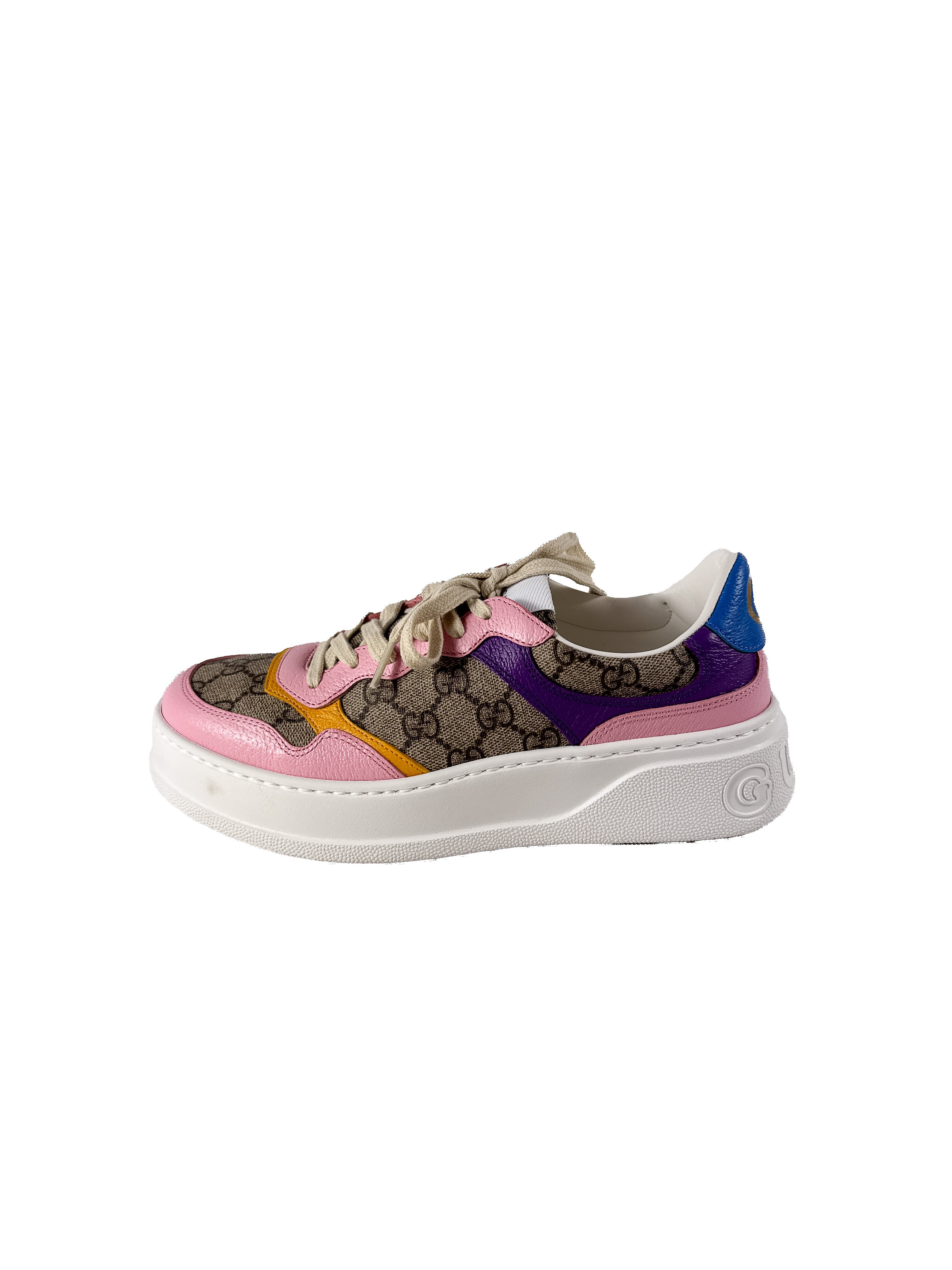 Gucci GG supreme multicolor sneakers size 39 BOX
