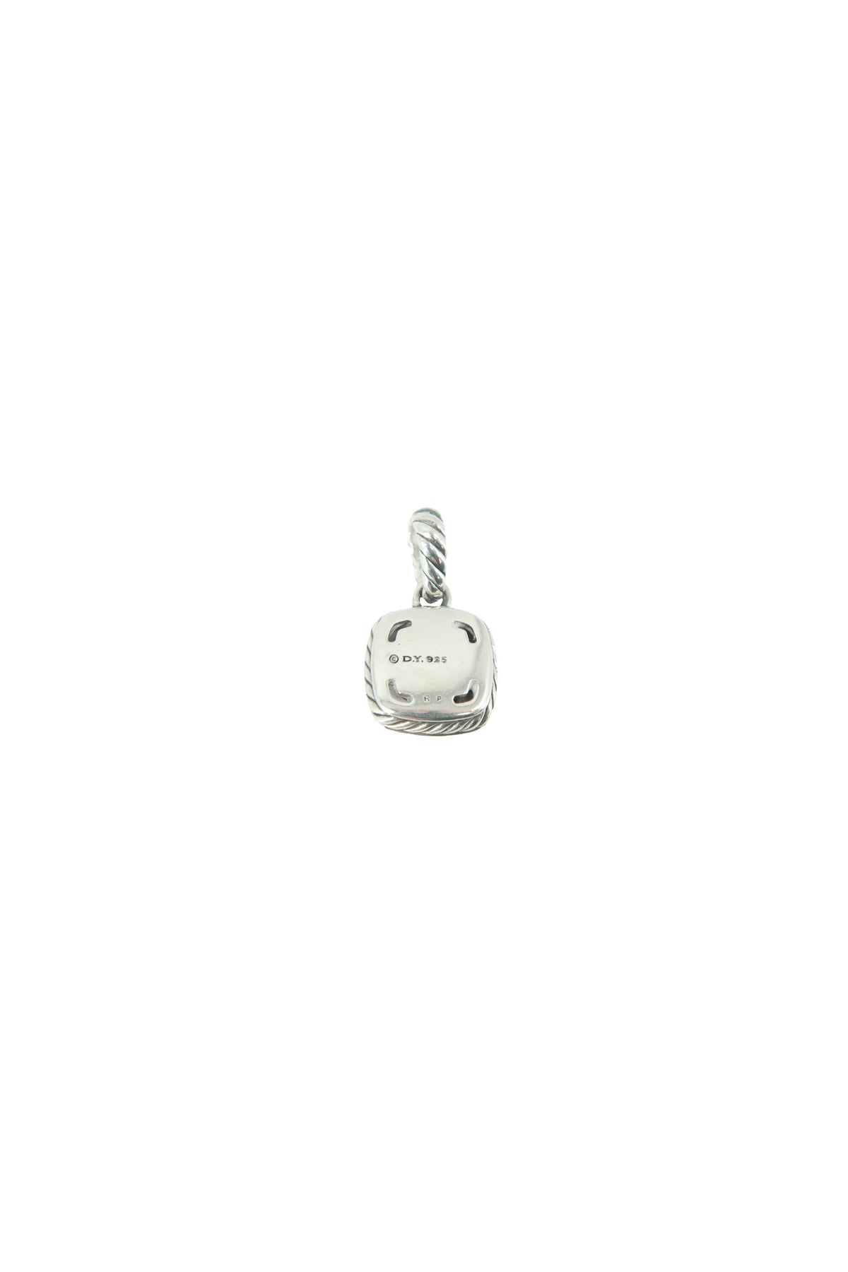 David Yurman sterling silver, diamonds, black onyx Albion pendant