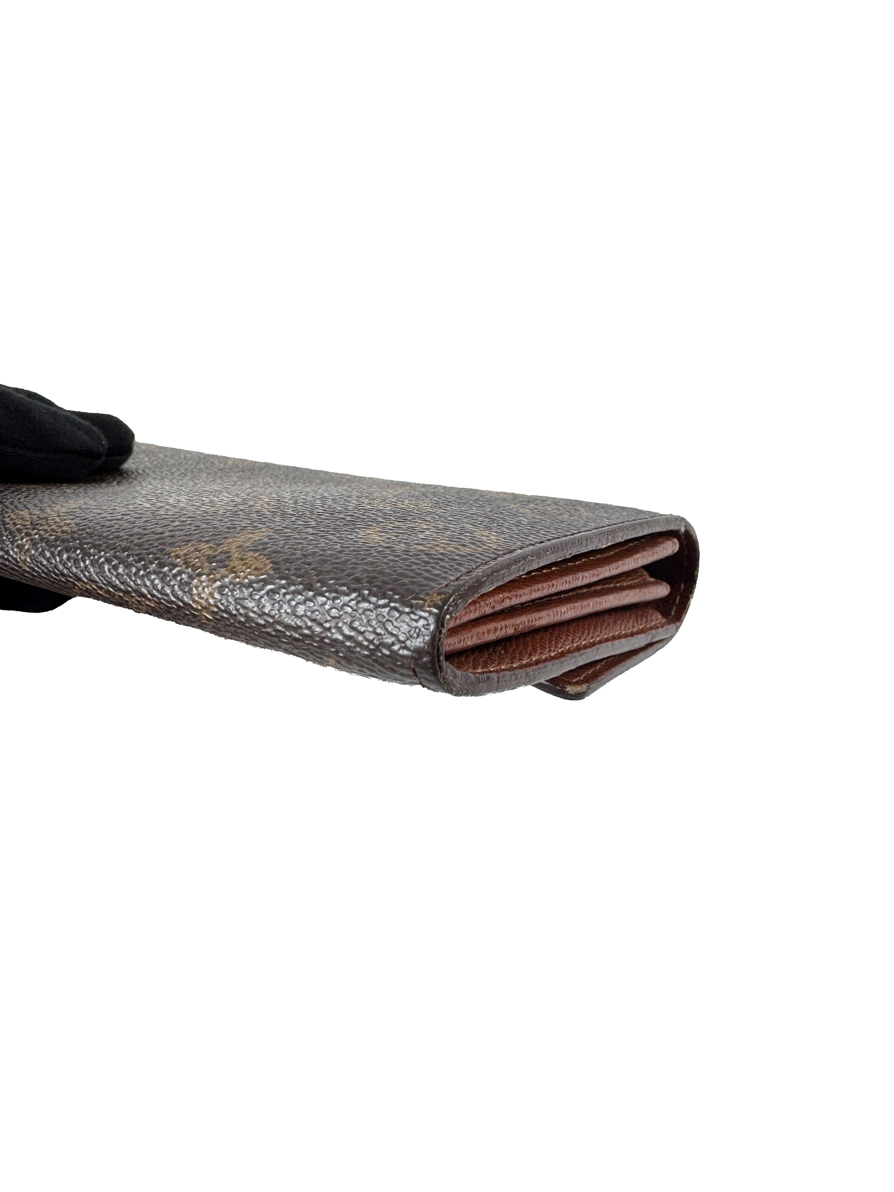 Louis Vuitton monogram Porte Monnaie credit card wallet TH0070