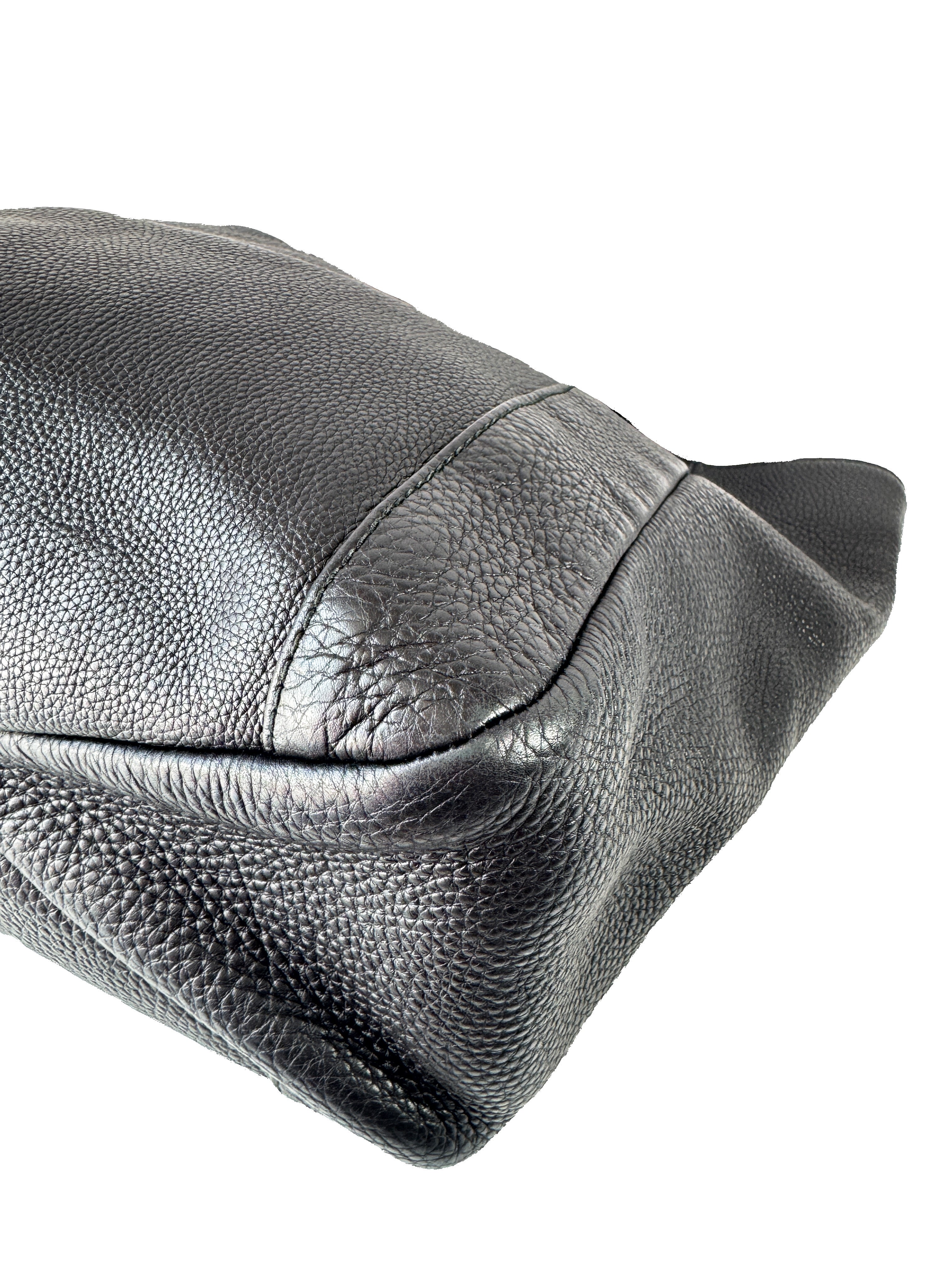 Gucci black leather horsebit Greenwich bag 257051502752