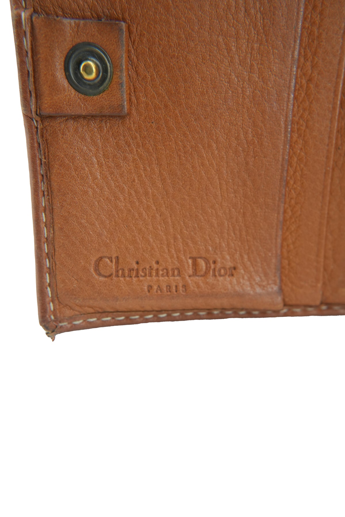 Christian Dior brown leather Saddle compact vintage wallet TR 00 92